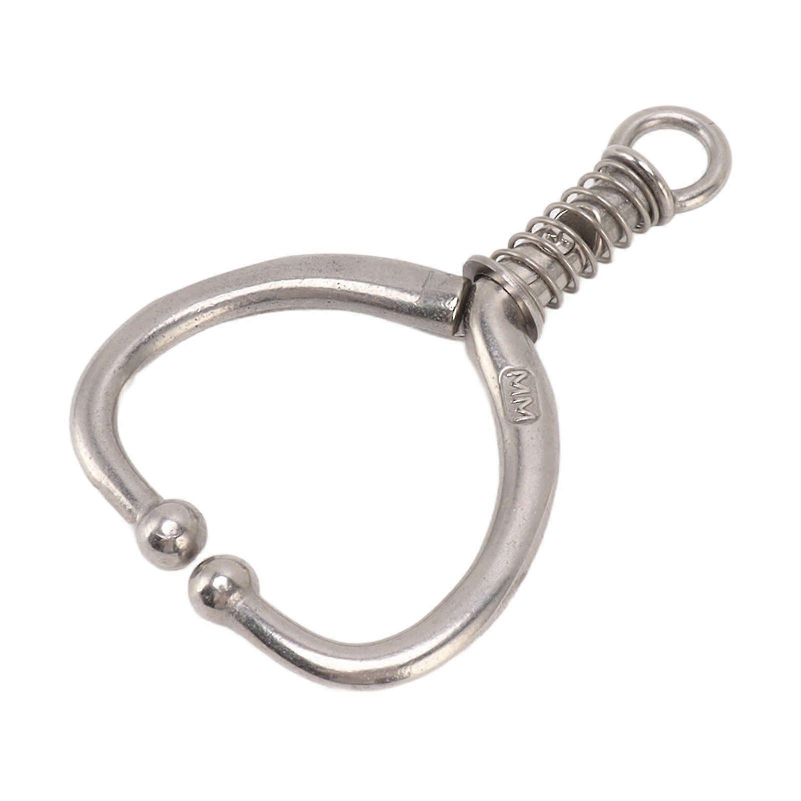 Cattle Nose Ring Durable Stainless Steel Cattle Ring Spherical Cattle Ring Clamp Traction for Home Farm HL Q4E