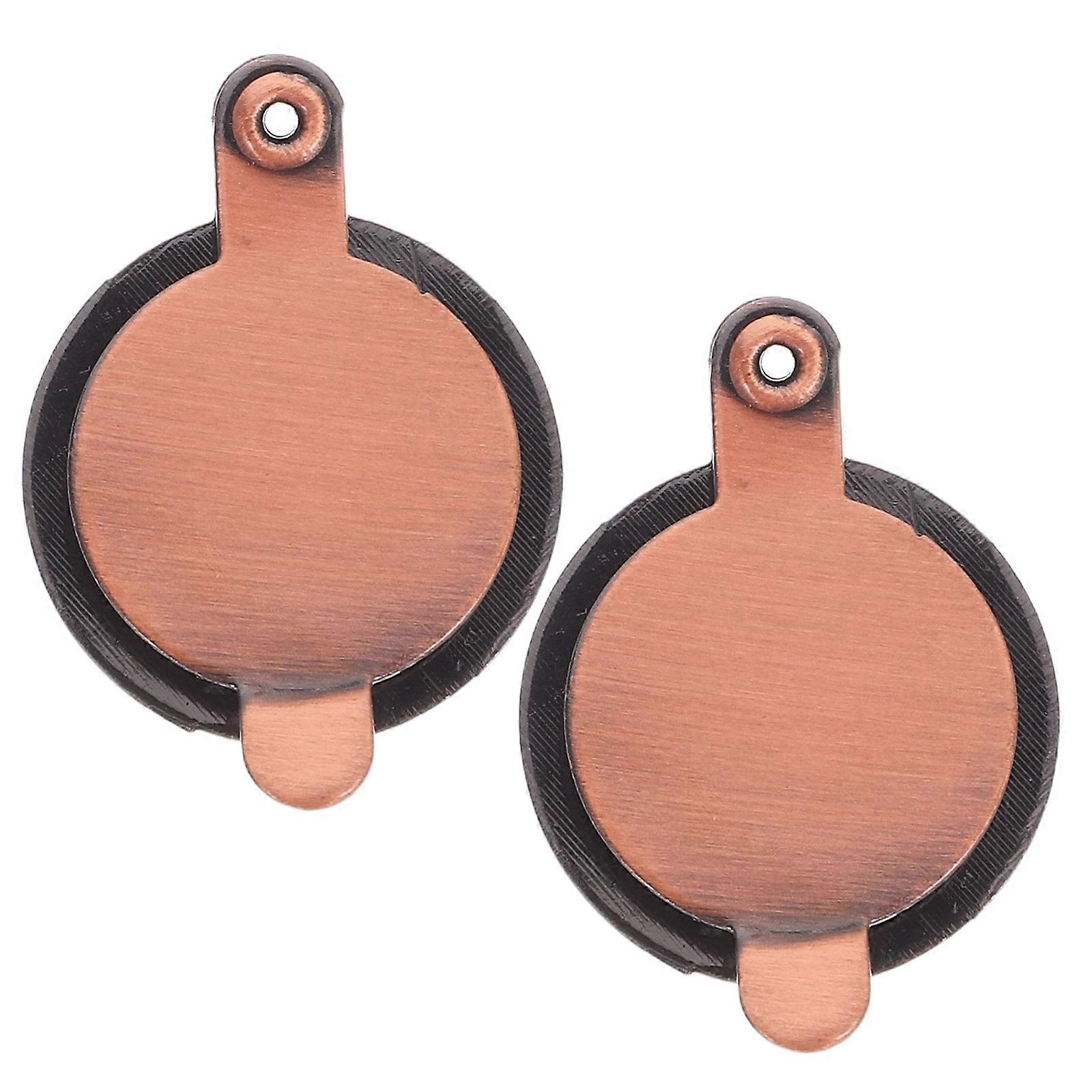 Privacy Door Viewer Cover Peep Hole 2Pcs Copper Anti-Fog Peephole