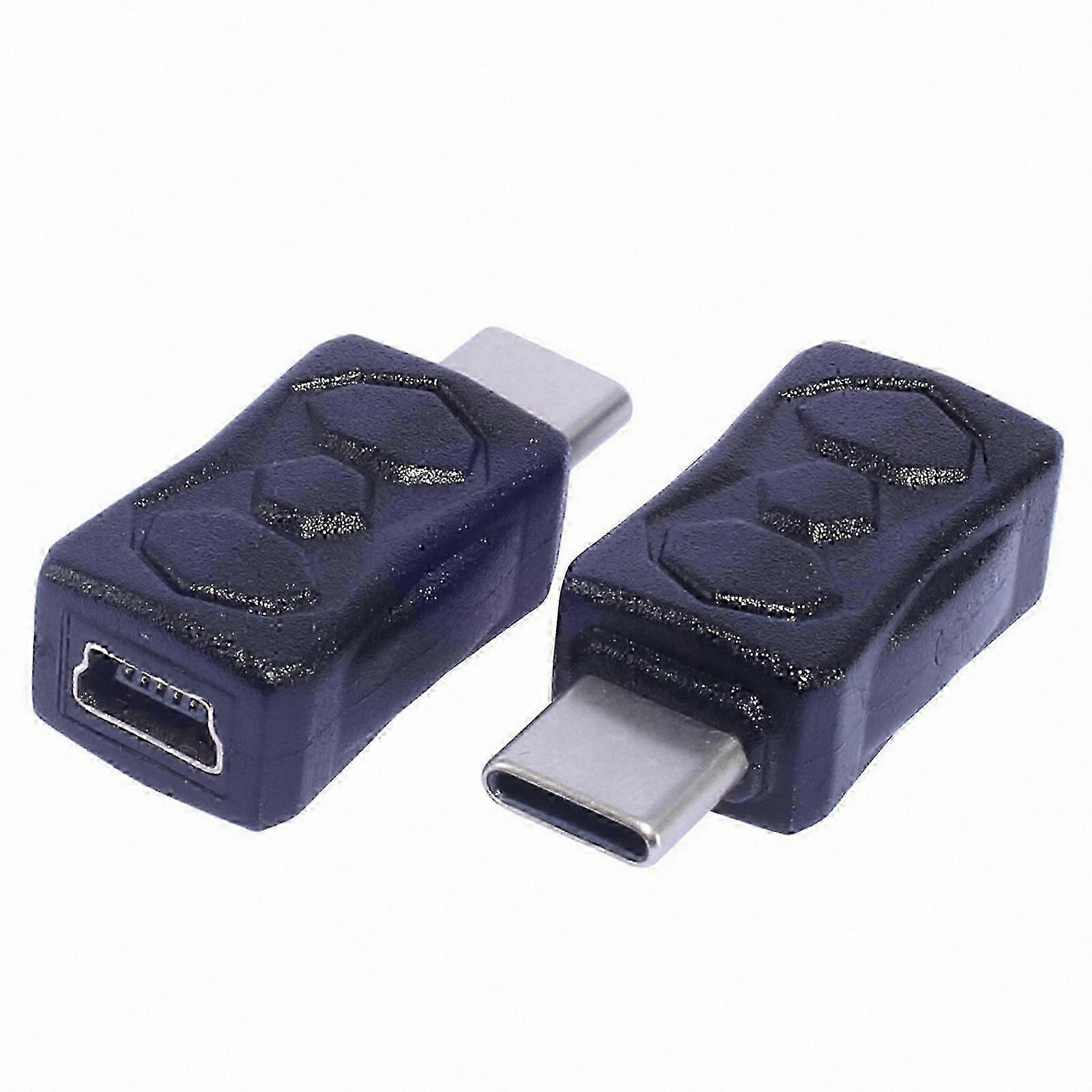 USB C to Mini USB Adapter for Device Charging and Data Transfer Connection