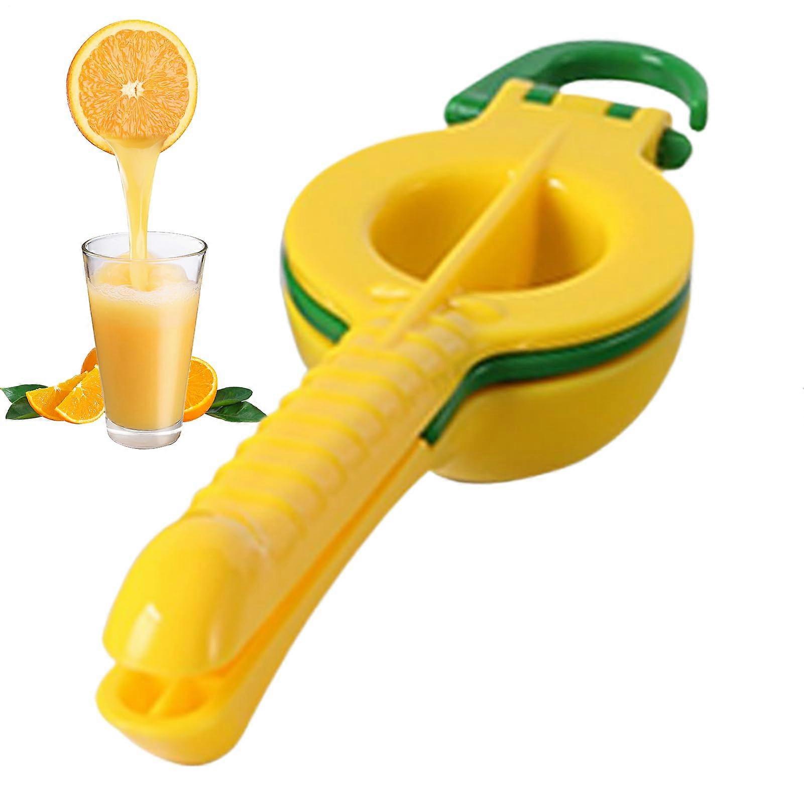 Juicer Handheld Manual Lemon Juicer For Portable Juice, AntiSlip Grip Citrus Press, Compact Kitchen Tool