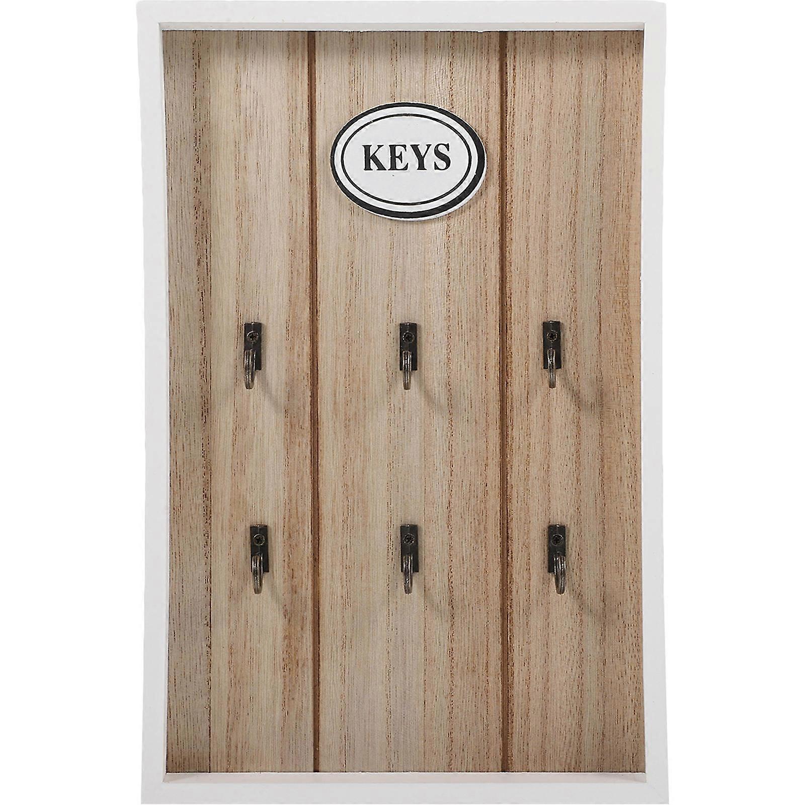 Multifunctional Wall Key Storage Box for Home Decoration Light Brown 3Pcs