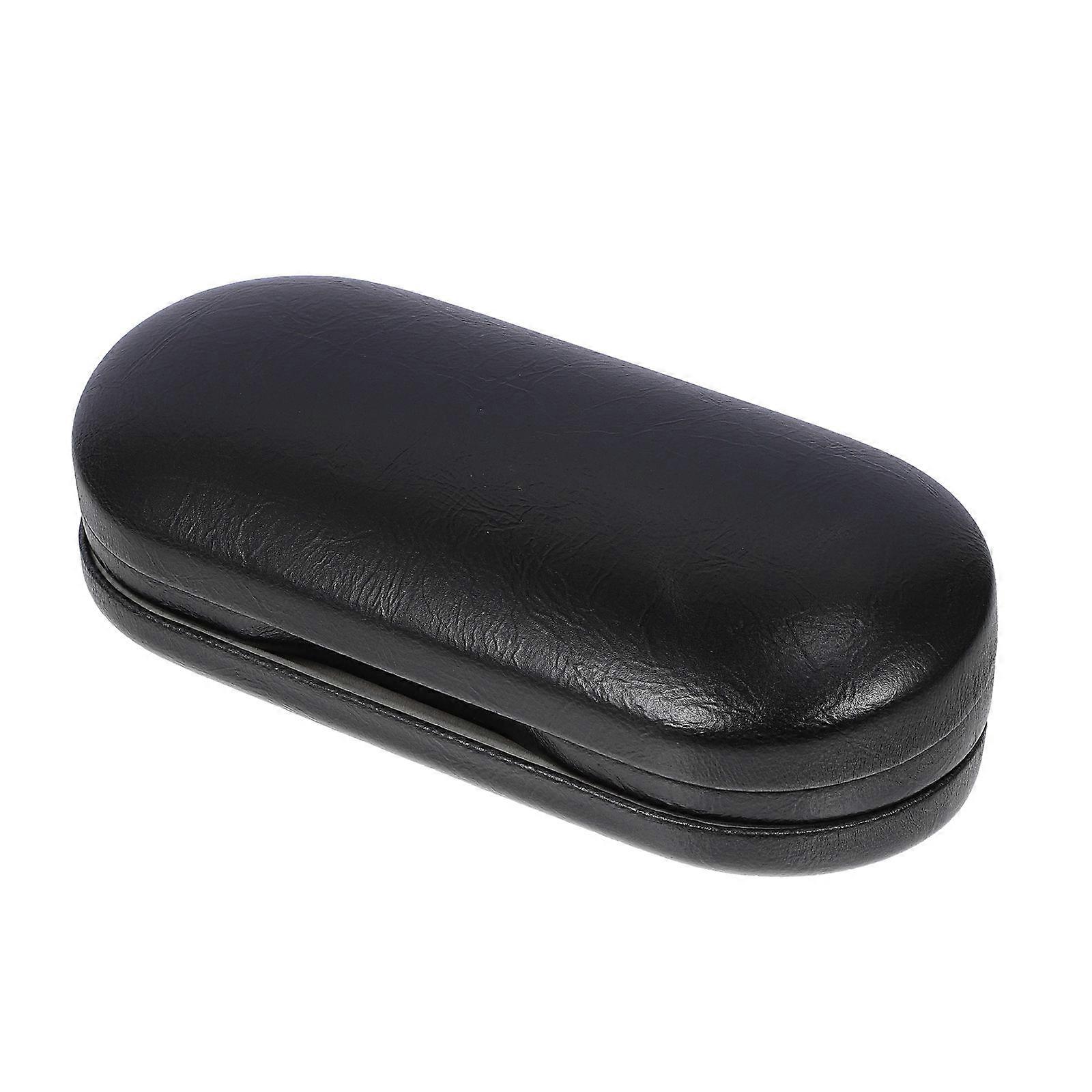 Portable Eyeglass Box for Storage Use 3Pcs Lens Storage Case Black