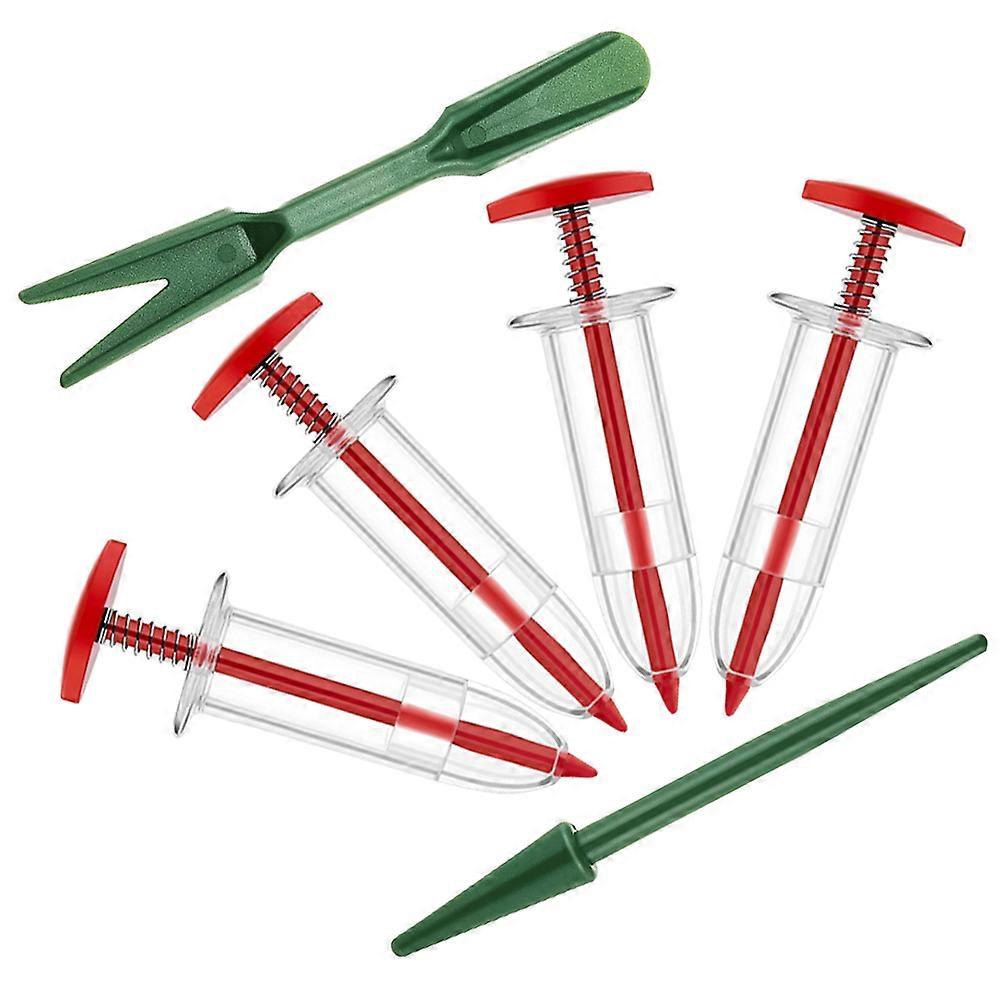Compact Garden Seeder Plastic Seeder Disseminator Tool For Flower Planting Assorted Color 1Set