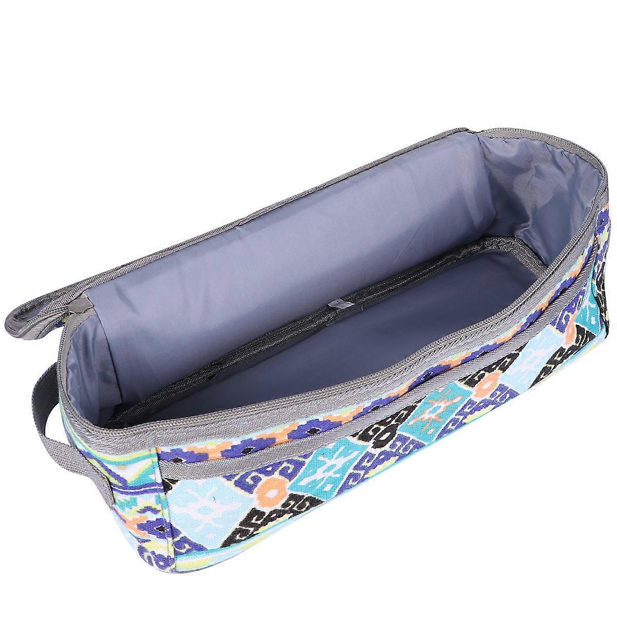 Folding Tableware Storage Pouch for Storage 1Pcs Novel Blue Bag