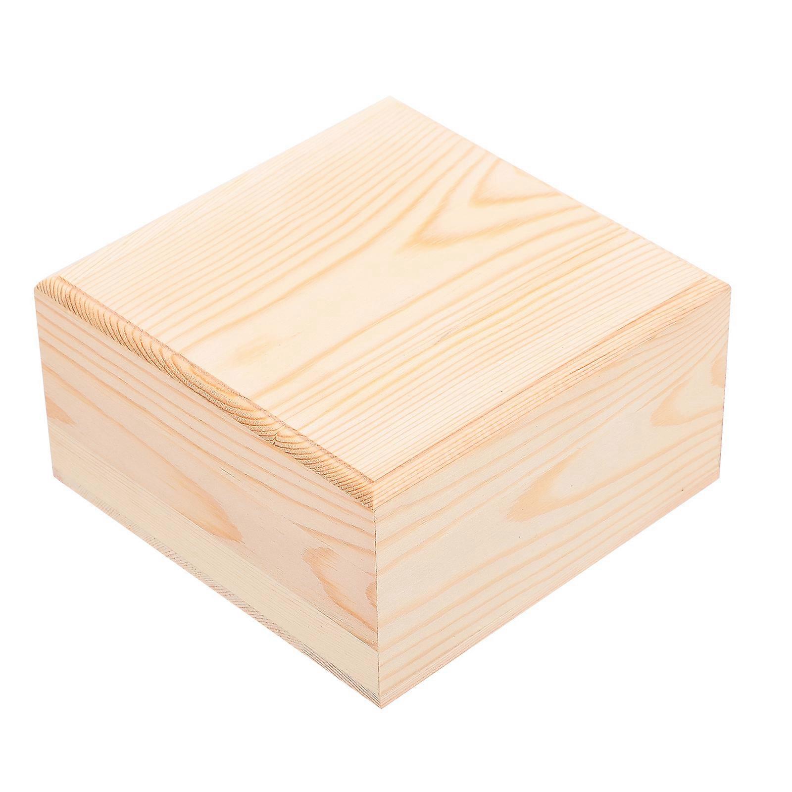 Sundries Storage Box for Storage 2Pcs Wooden Home Desktop Organizer