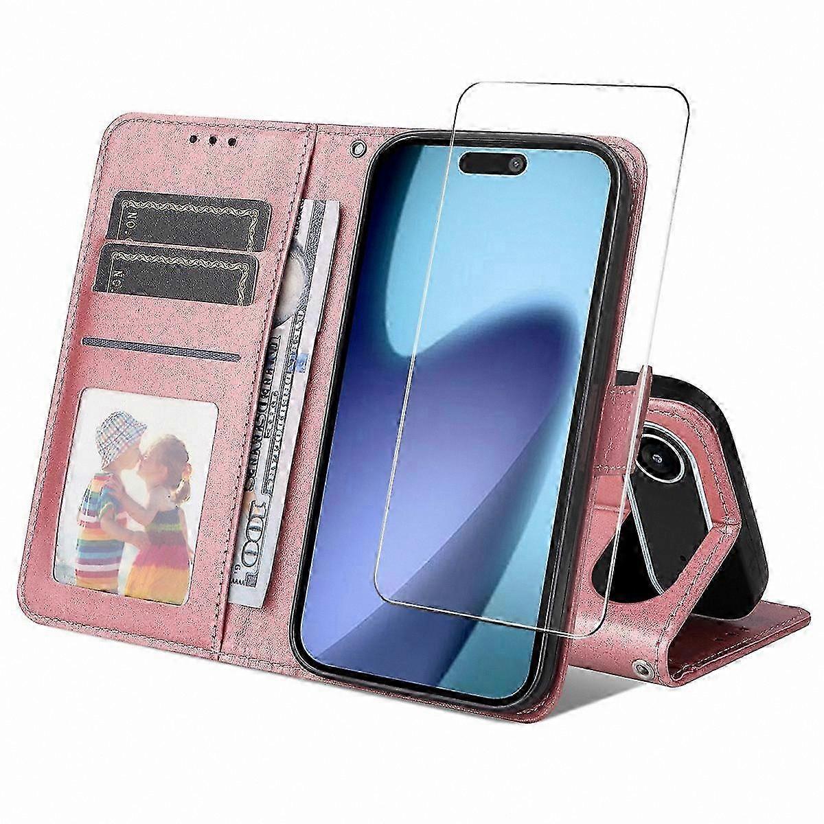Premium Leather Case with Screen Protector for Advanced Smartphones
