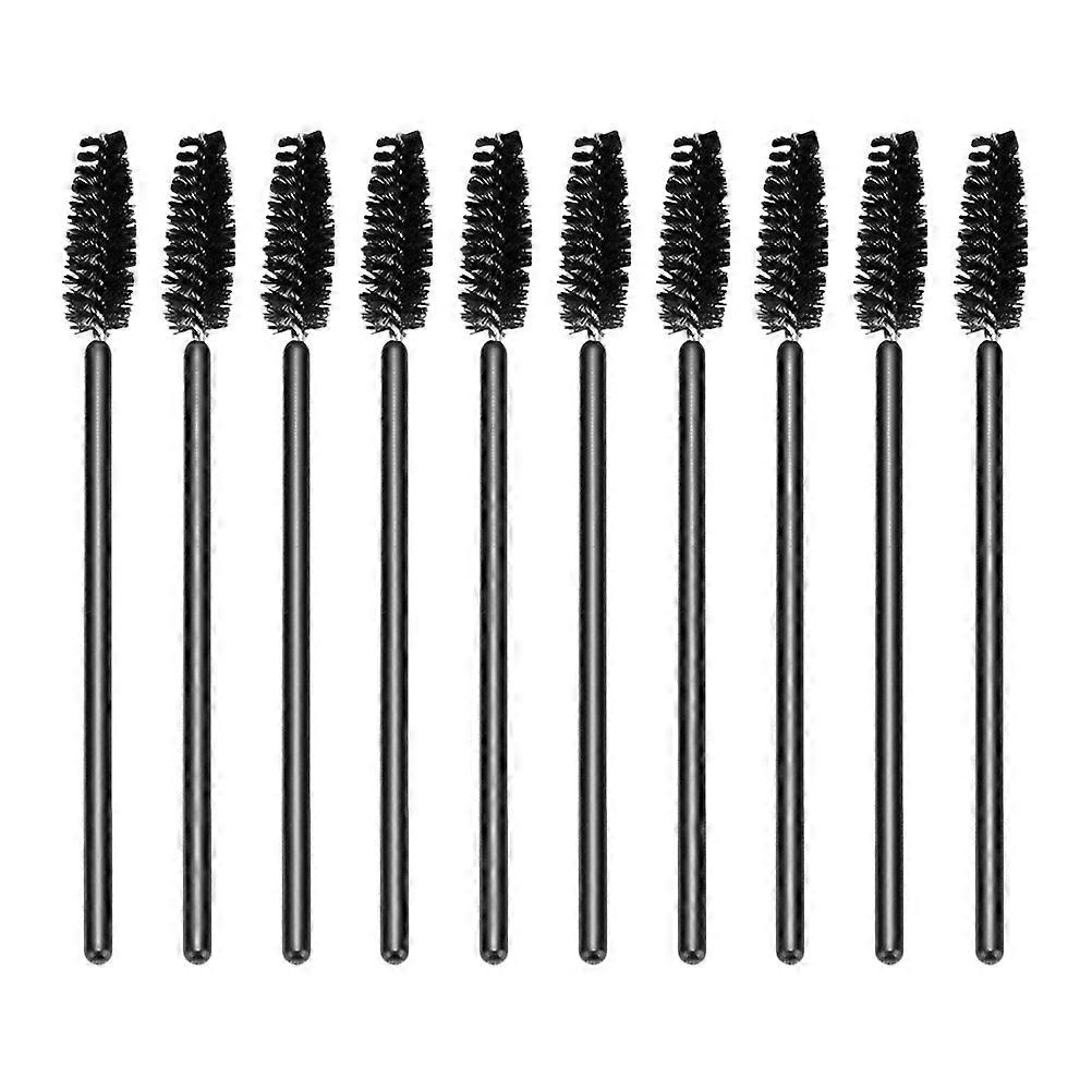 Disposable Eyelash Brush Eyelash Brushes for Makeup 50Pcs Black Plastic