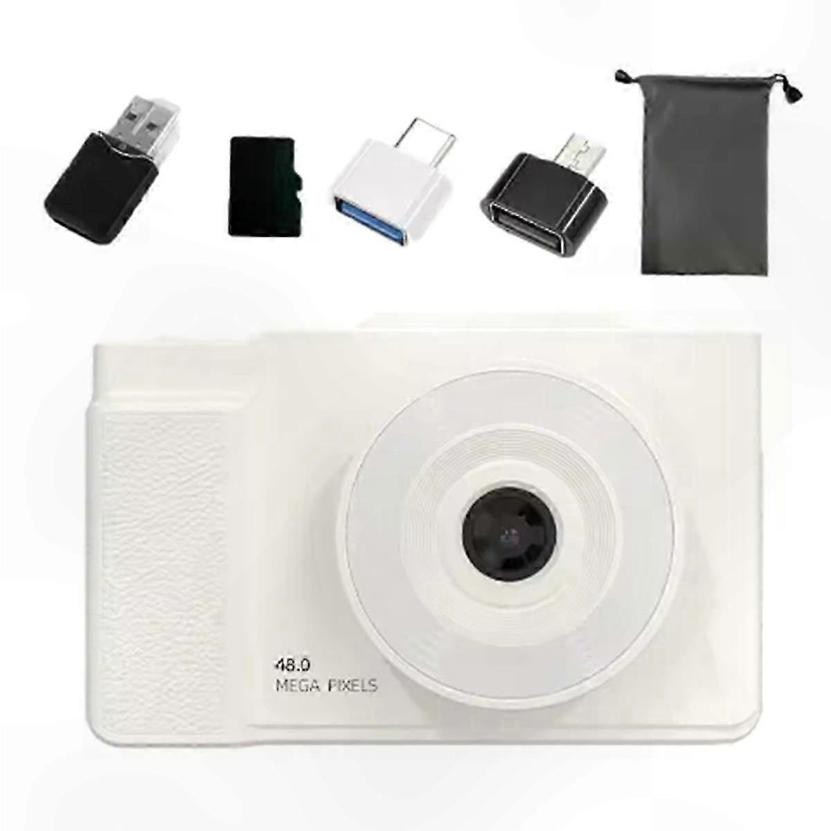 4K Ultra HD 64MP Camera with Rotating Display for Creative Photography and Video Production