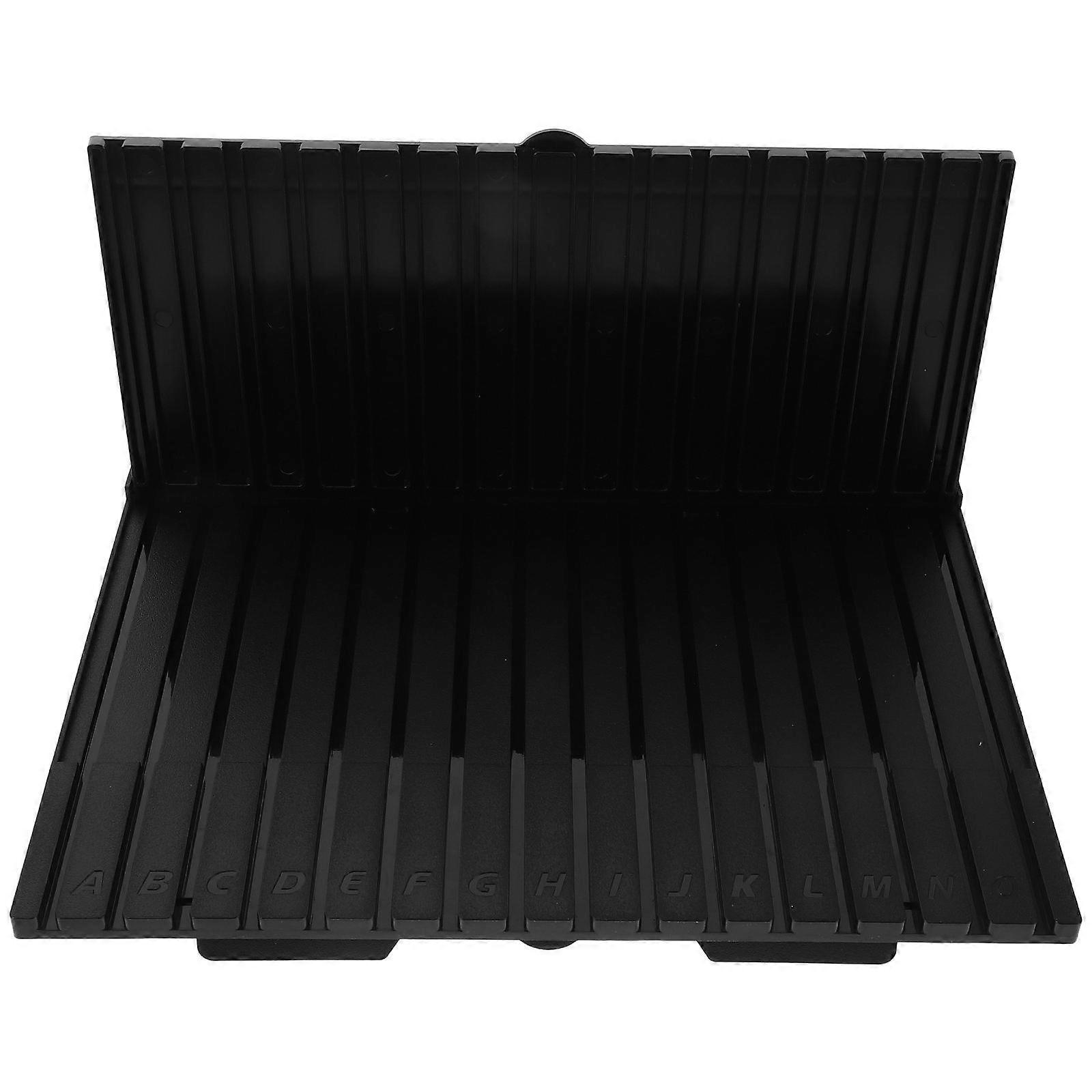 Model Pieces Shelves Organizer for Storage Use Black Plastic 2Pcs Rack