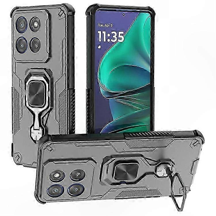 Edge 60 Stylus 5G Case with Rotatable Ring Kickstand, Shockproof PC+TPU Cover