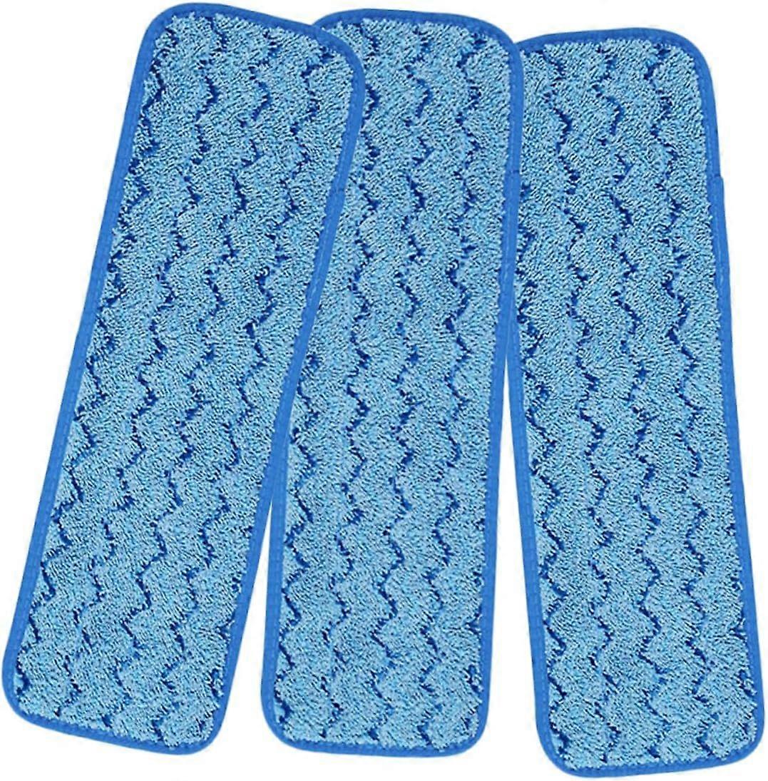 3pcs Reusable Microfiber Mop Replacement Cloths for Hard Floor Cleaning