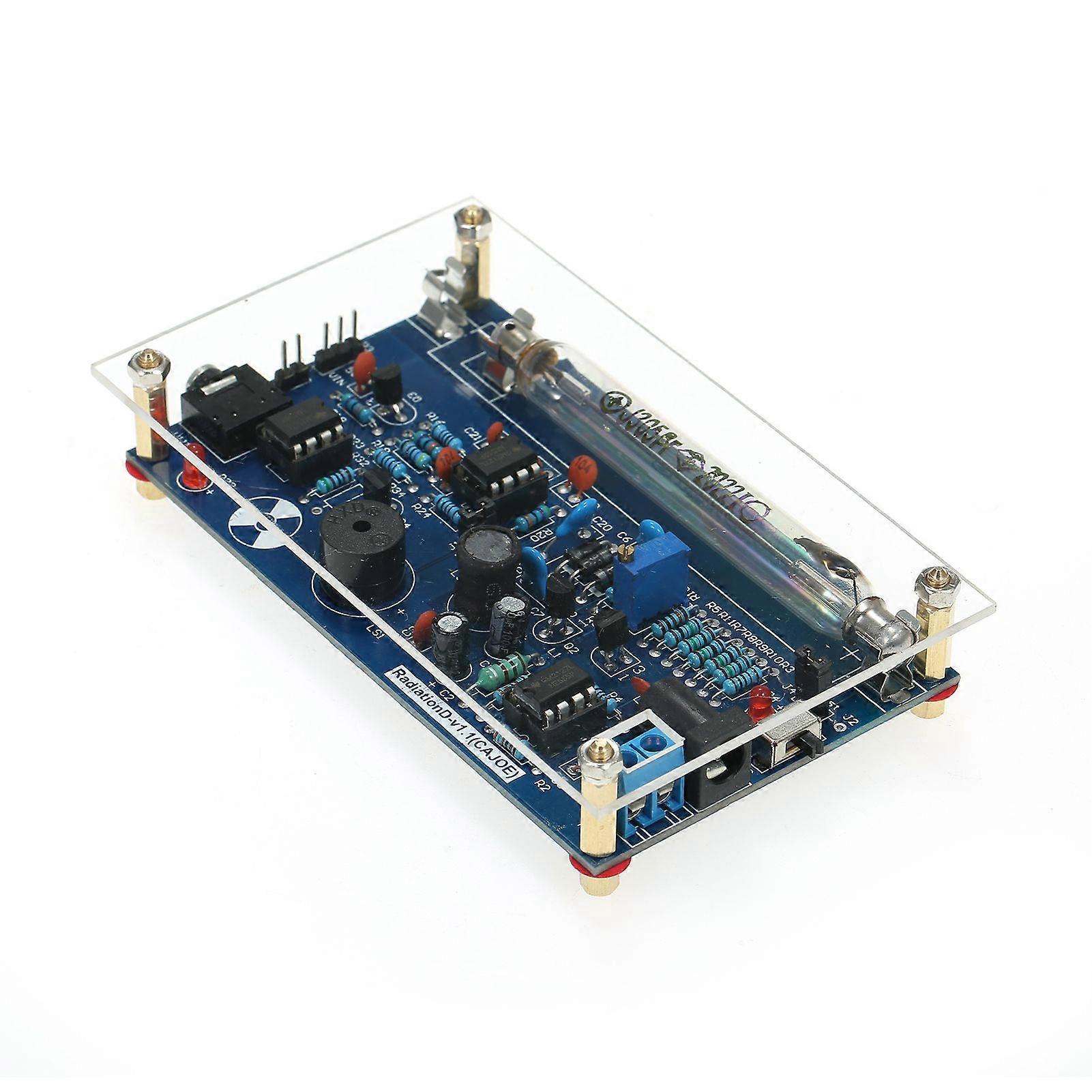 Assembled Radiation Detector System, DIY Miller Tube Tube Nuclear Radiation Detector Geiger Counter Kit Module Experimental Module