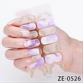 French Manicure Nail Stickers, Onion Pink Flower Design, Self-Adhesive Nail Art Stickers with Nail File for DIY Home Salon