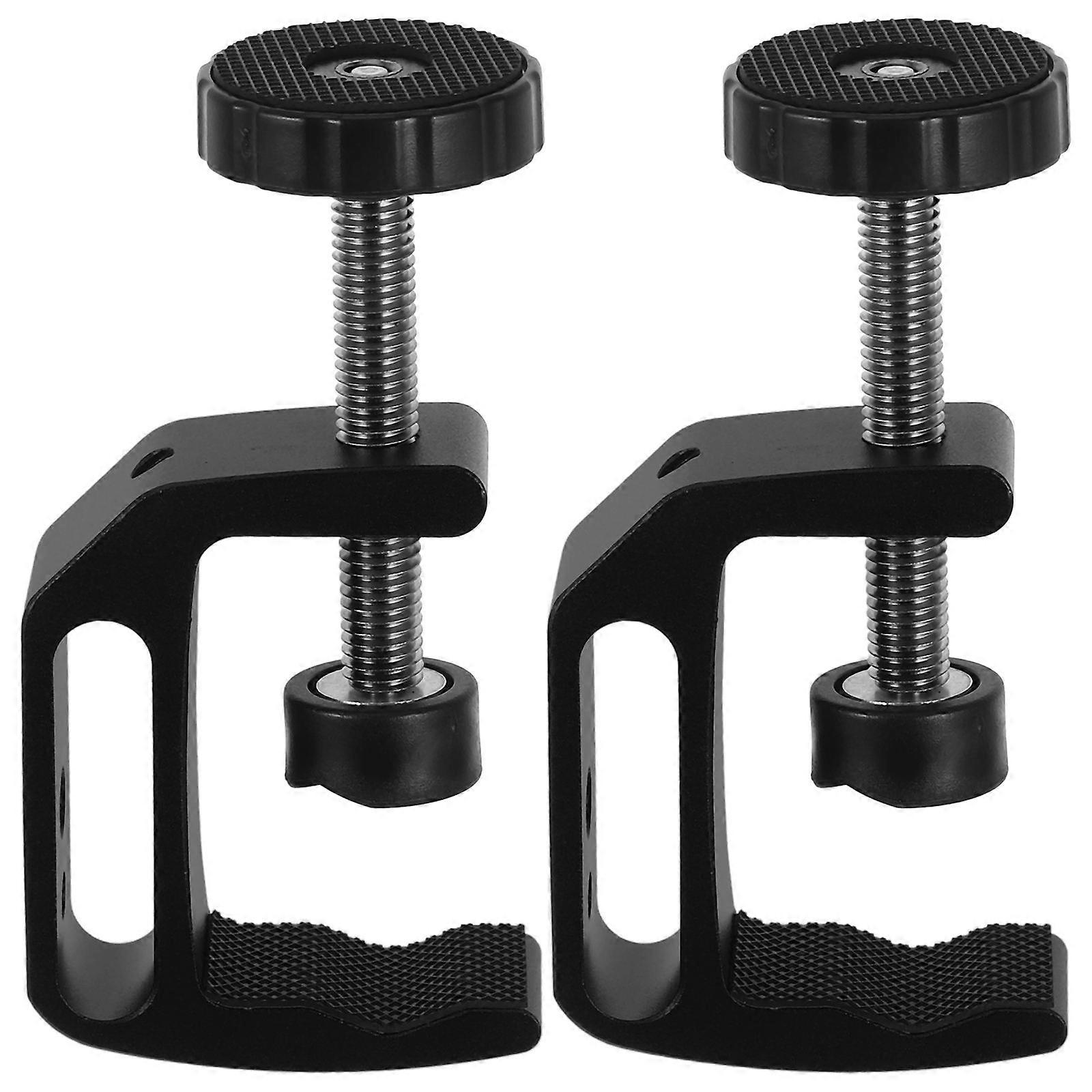 Heavy Duty C Shaped Clamp Table Mount Clamp 2Pcs for Desk Use