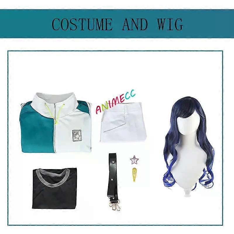 XS-3XL Shiraishi An Azusawa Kohane Cosplay Project Sekai Colorful Stage Costume Wig Halloween Outfits for Women