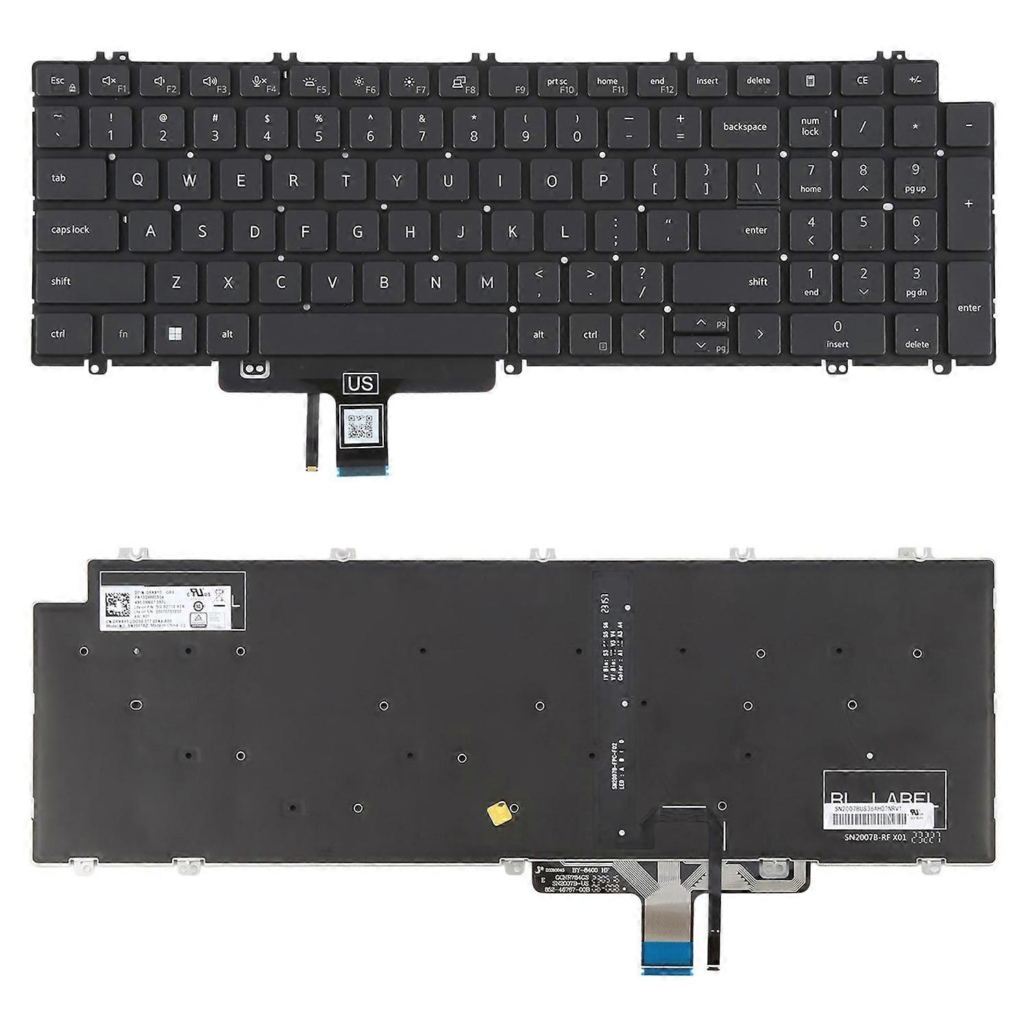 US Backlit Keyboard for Dell Latitude 3540 5520 5521 5530 For Dell Latitude 3540