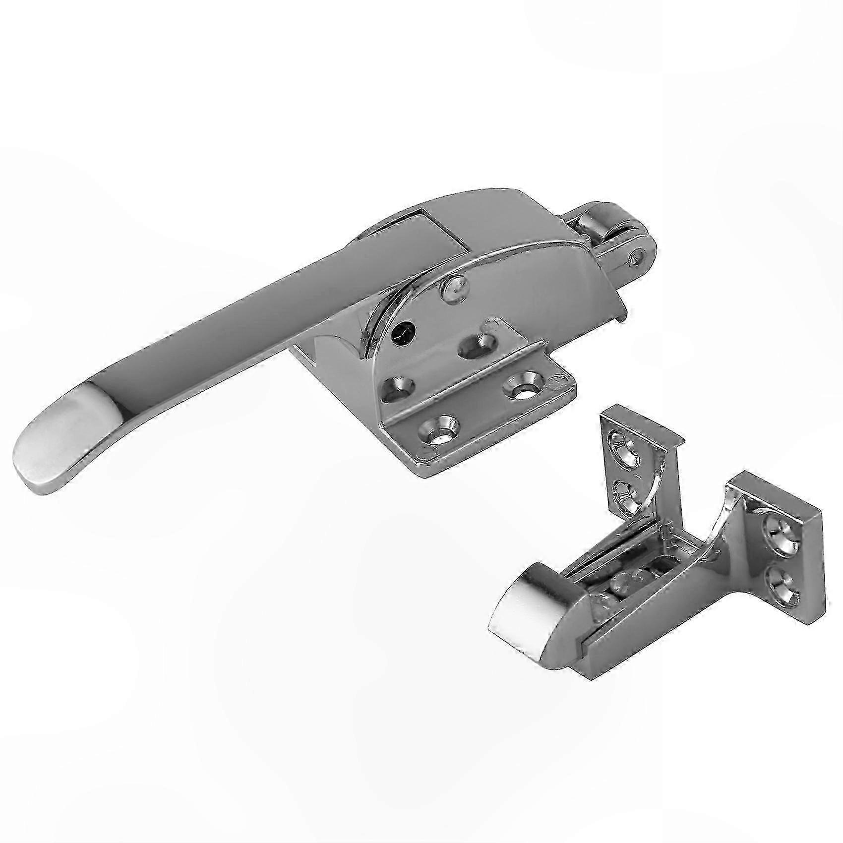Spring-Loaded Freezer Door Handle Latch for Walk-In Coolers and Freezers