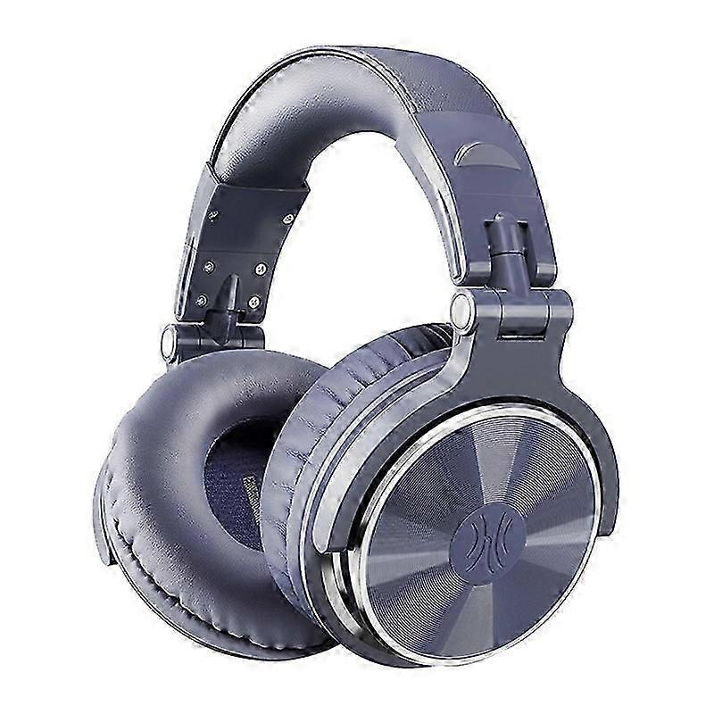 OneOdio Pro-10 Head-mounted Noise Reduction Wired Headphone with Microphone, Color:Grey Blue