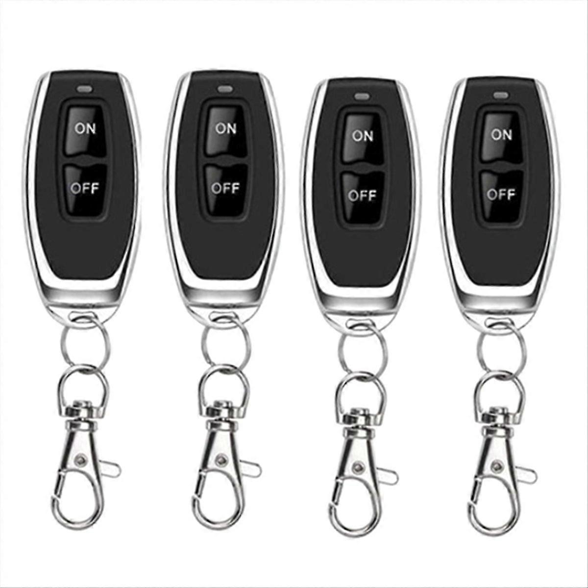 4pcs RF 433MHz Wireless Remote Control Switch for 220V 30A Relay