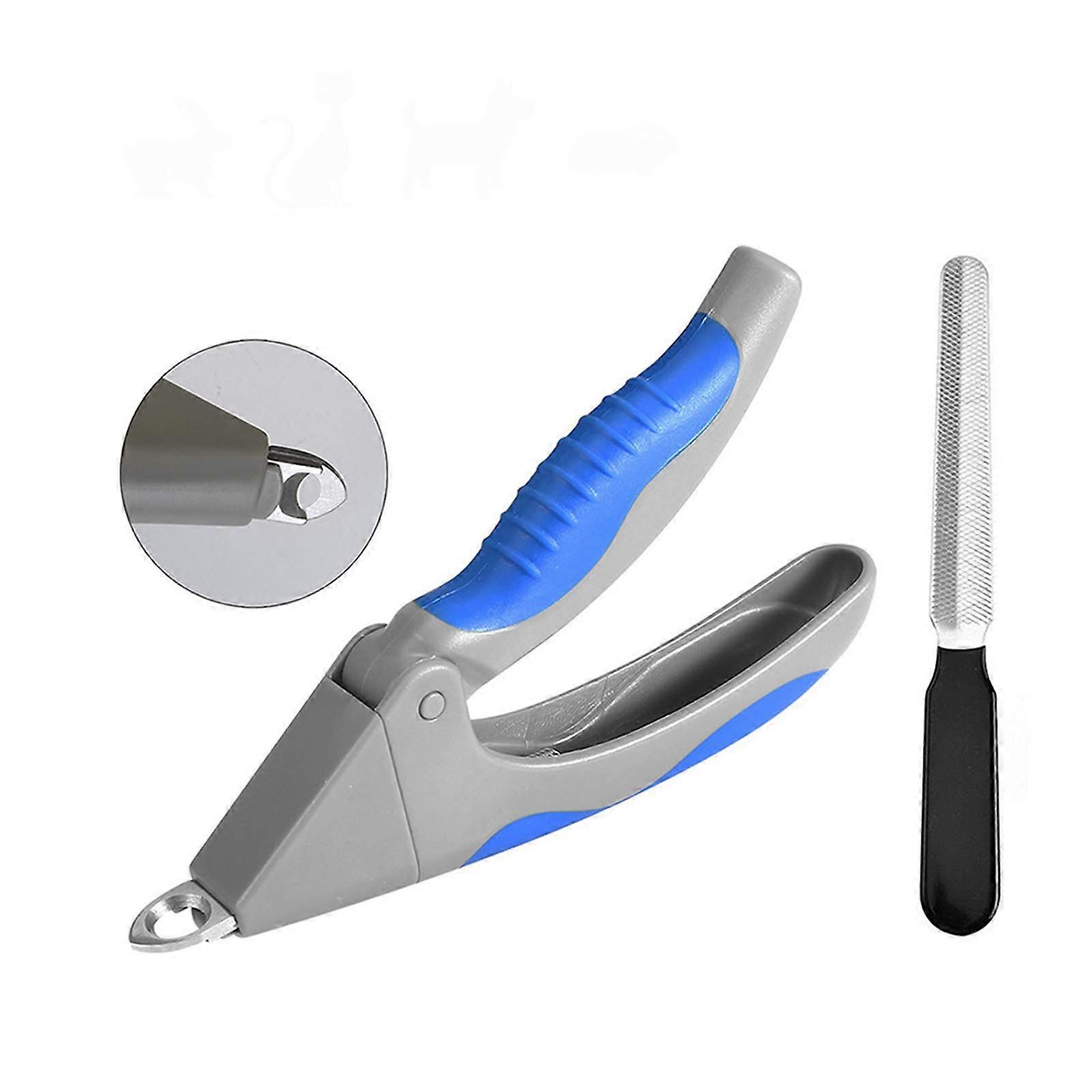 Dog Nails Clippers and Trimmer-Professional Pet Grooming Tool,Cat Nail Scissor,Sharp Blades,Safety Guard to Avoid Overcutting,Free Nail File,blue