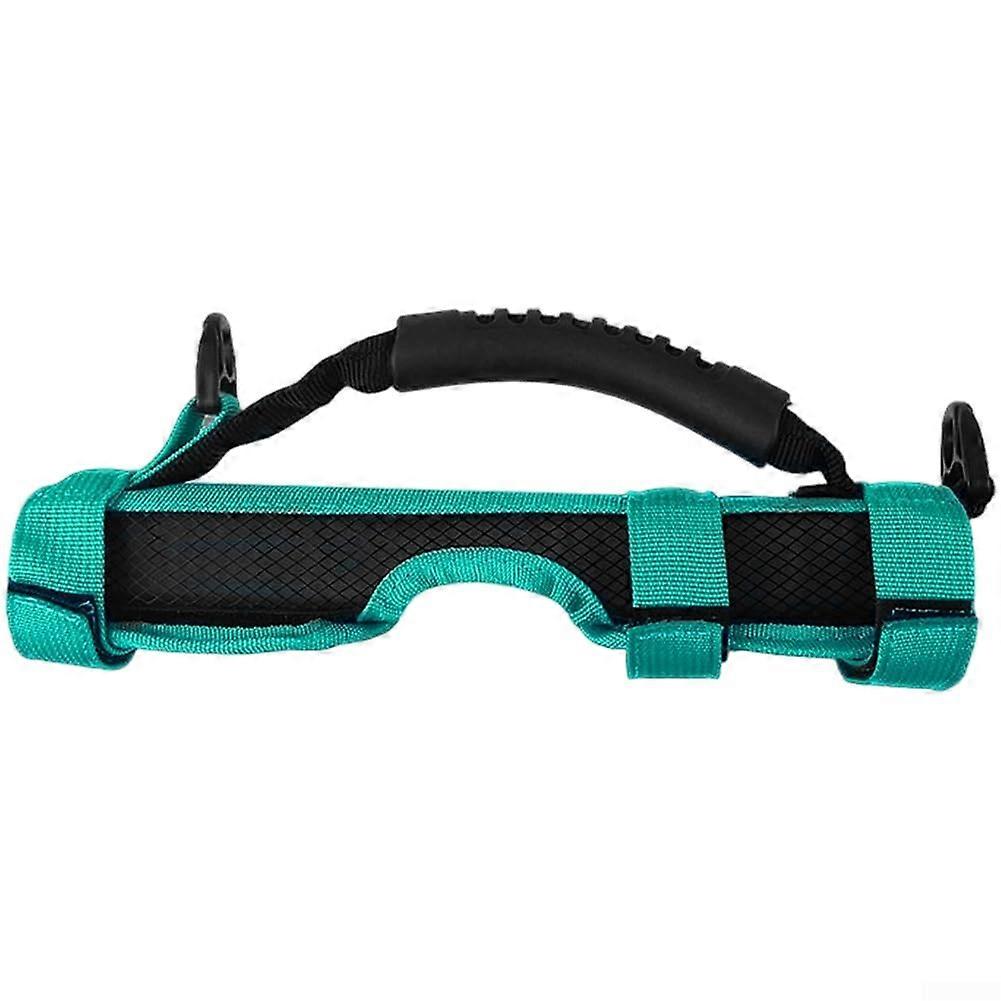 Folding Bike Frame Carry Strap With Ergonomic Handle Quick Release Buckle Shoulder Strap for Brompton And Folding Bikes Blue