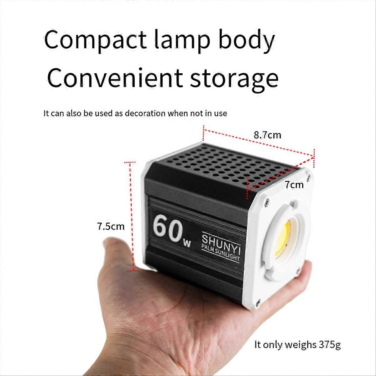 60W Bi-Color Handheld Fill Light Photography Cob Fill Light EU Plug