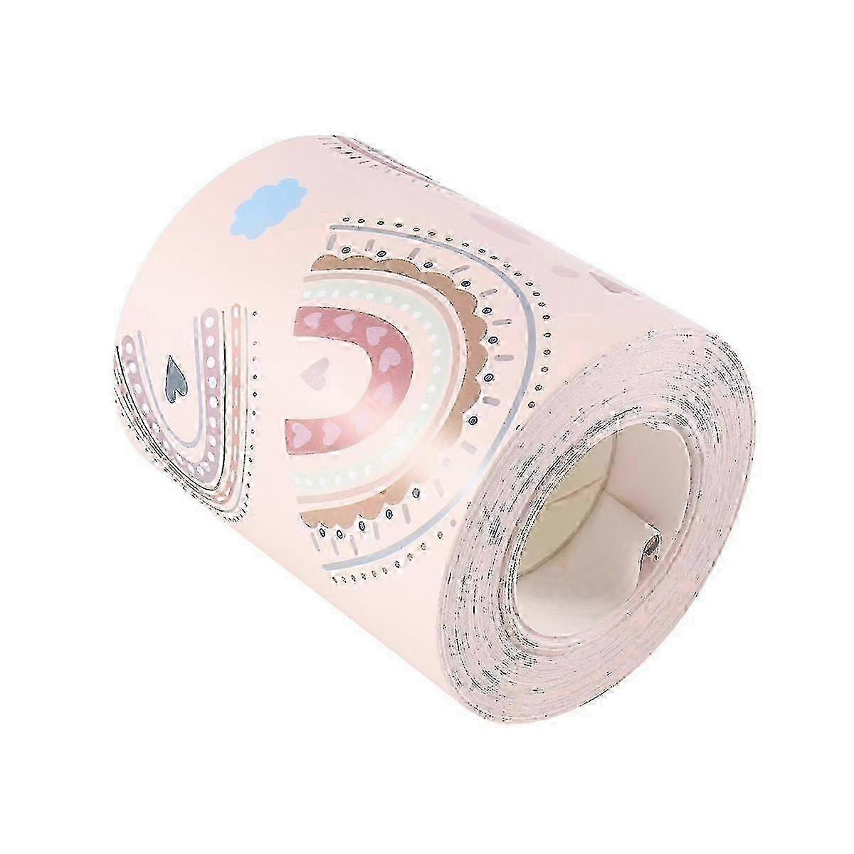 Bulletin Board Border Waterproof Boho Rainbow Bulletin Board Border Trim Self Adhesive For Classroo