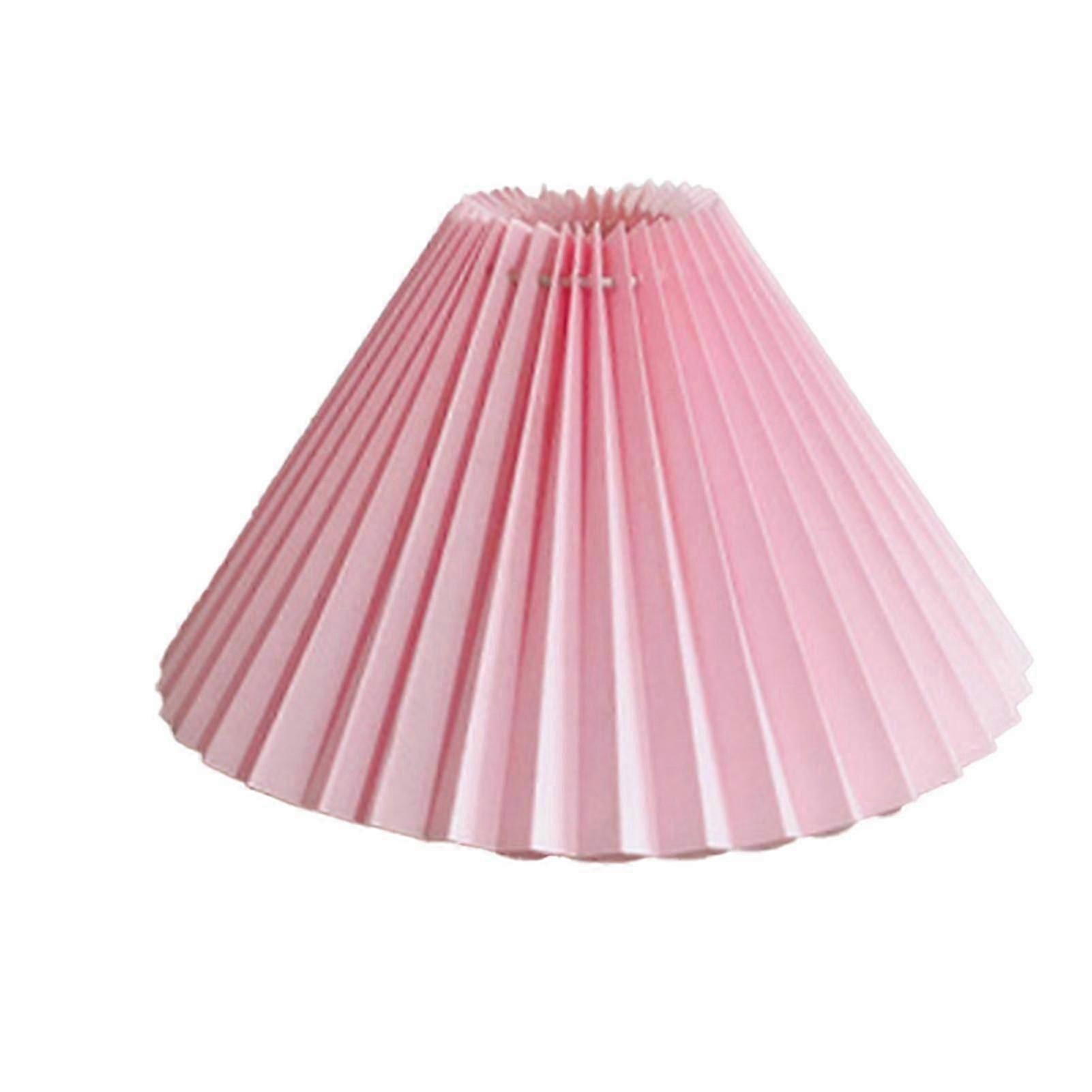 Pleated Lampshade E27 Light Cover Japanese Style Fabric Table Lamp Ceiling Decor