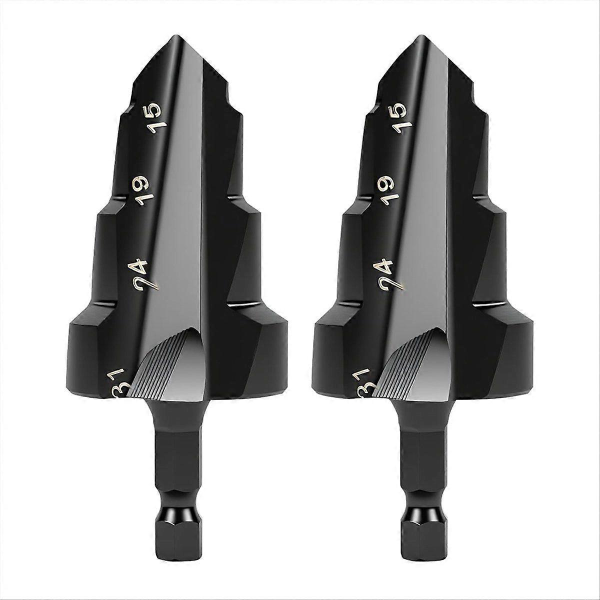 PPR Lifting Stepped Drill Bit Reamer Drill Set for 15 to 31mm Pipes - 1/4 Hex Shank Quick Change T