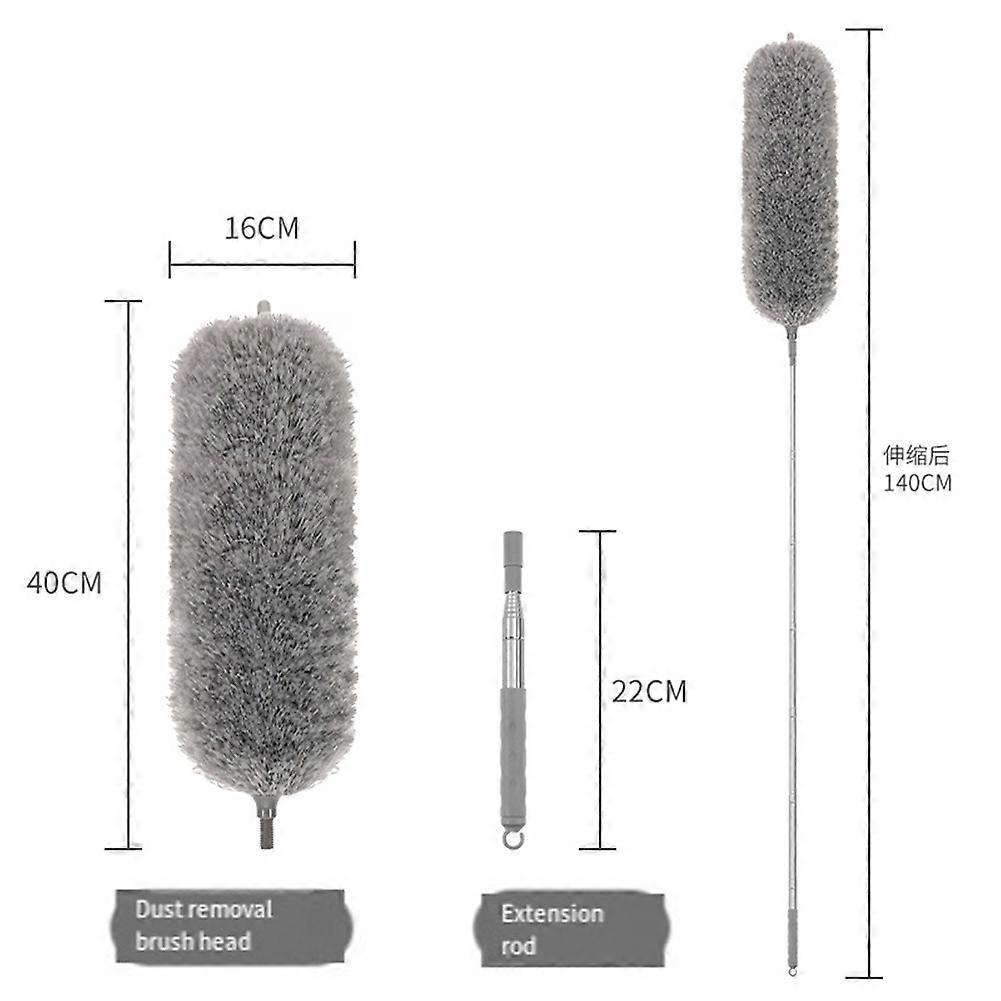 Microfiber Feathers Duster Extendable Duster with Extra Long Pole Bendable Head Long Handle Dusters for CleCeilinganing