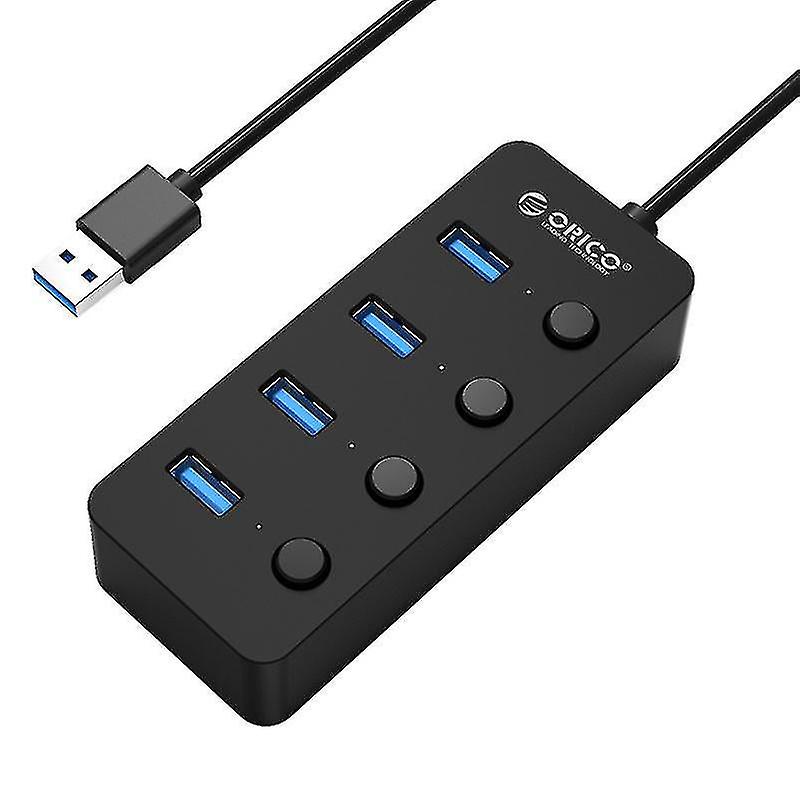 Computer Accessory Sets Orico W9ph4-u3-v1 4 Usb 3.0 Ports Faceup Design Hub With Individual Power Switches And Leds