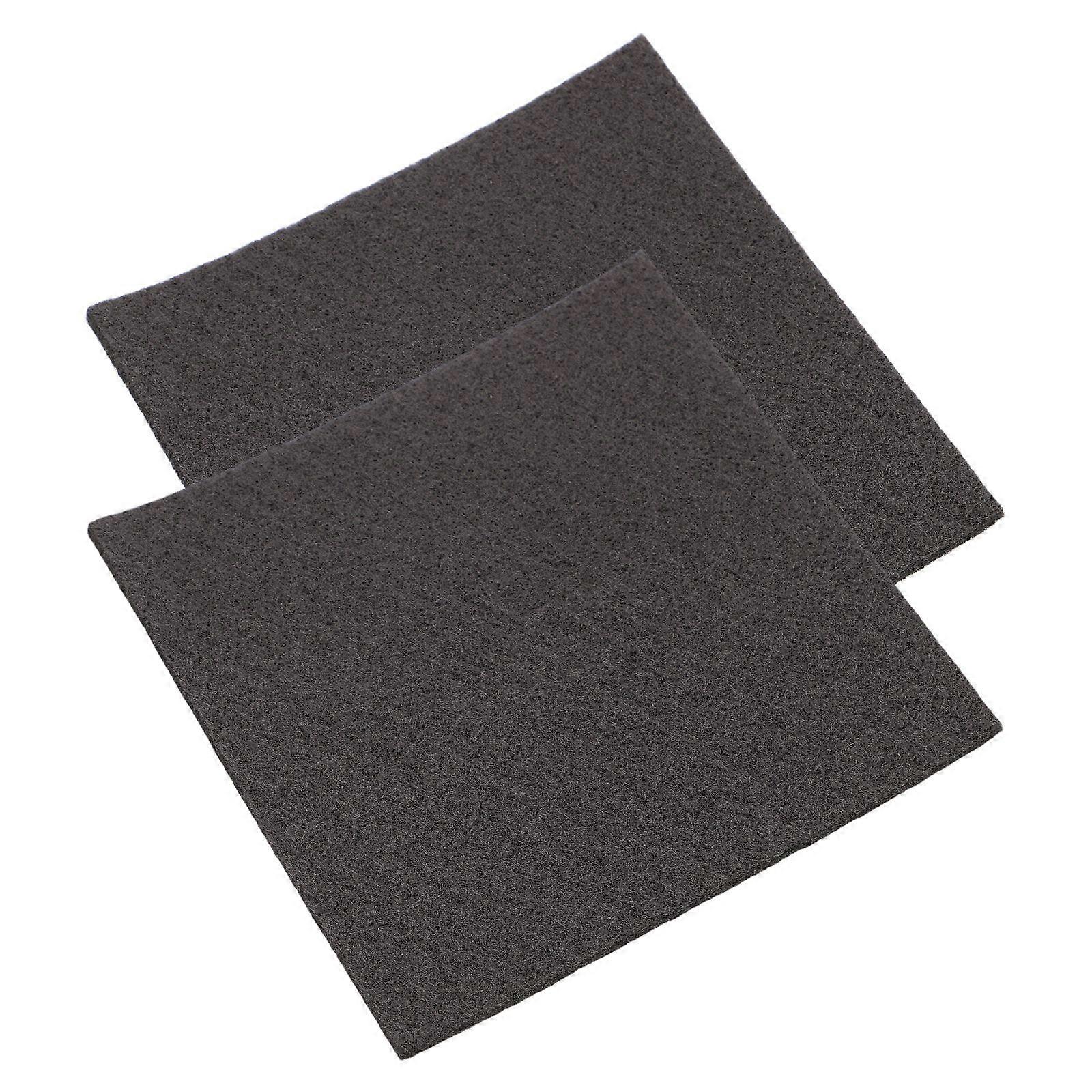 2Pcs High Temp Graphite Carbon Felt for Vacuum Furnace Insulation Fireproof Soft Blanket Heat Resistant Ideal for Laboratory and Industrial Use Black