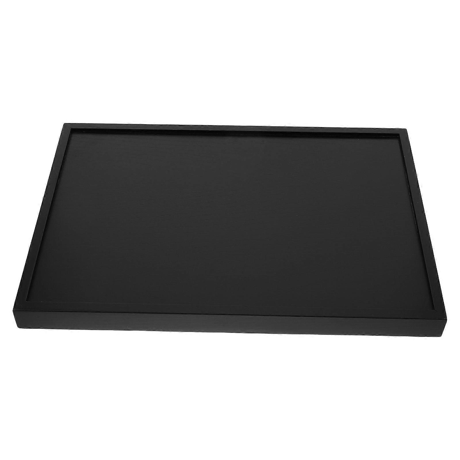 Wooden Tea Serving Tray: Appetizer Fruit Serving Tray Dinner Storage Plate - Rectangle Design For Food Storage And Display