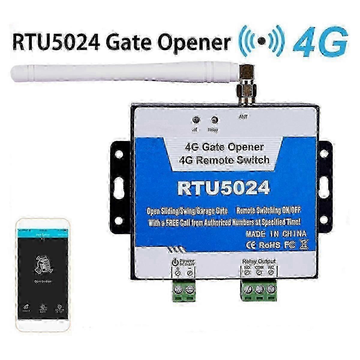 2025 RTU5024 Gsm Gate Opener Automatic Gate Access Controller 4G GSM Gate Opener Free Phone Garage Remot JR2025032601290