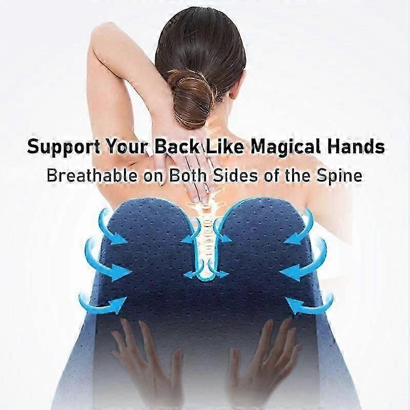 Memory Foam Back Lumbar Support Pillow Orthopedic Chair Seat Cushion