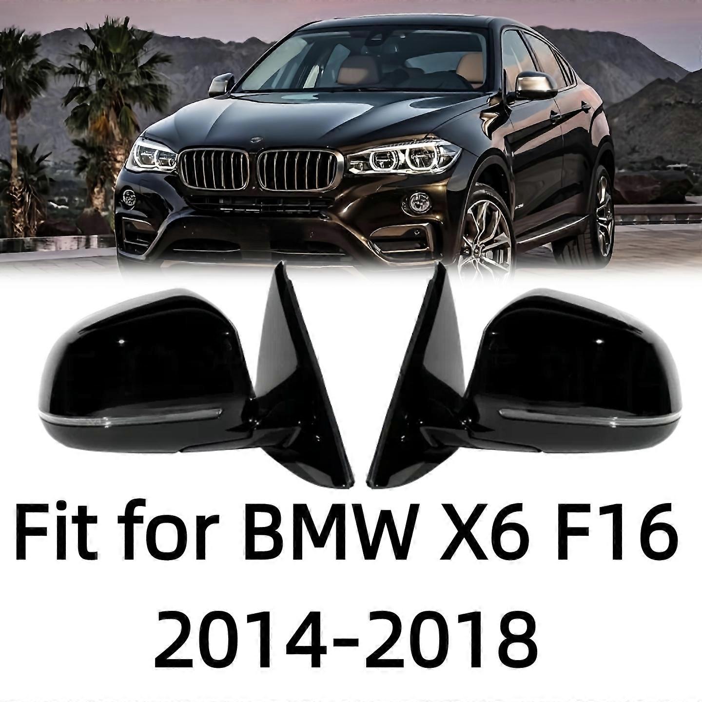 Applicable to Right Passenger Side For BMW X6 F16 2014 2015 2016 2017 2018 Black Painted 5Pins Power Adjust Memory Power Fold Mirror Assembly
