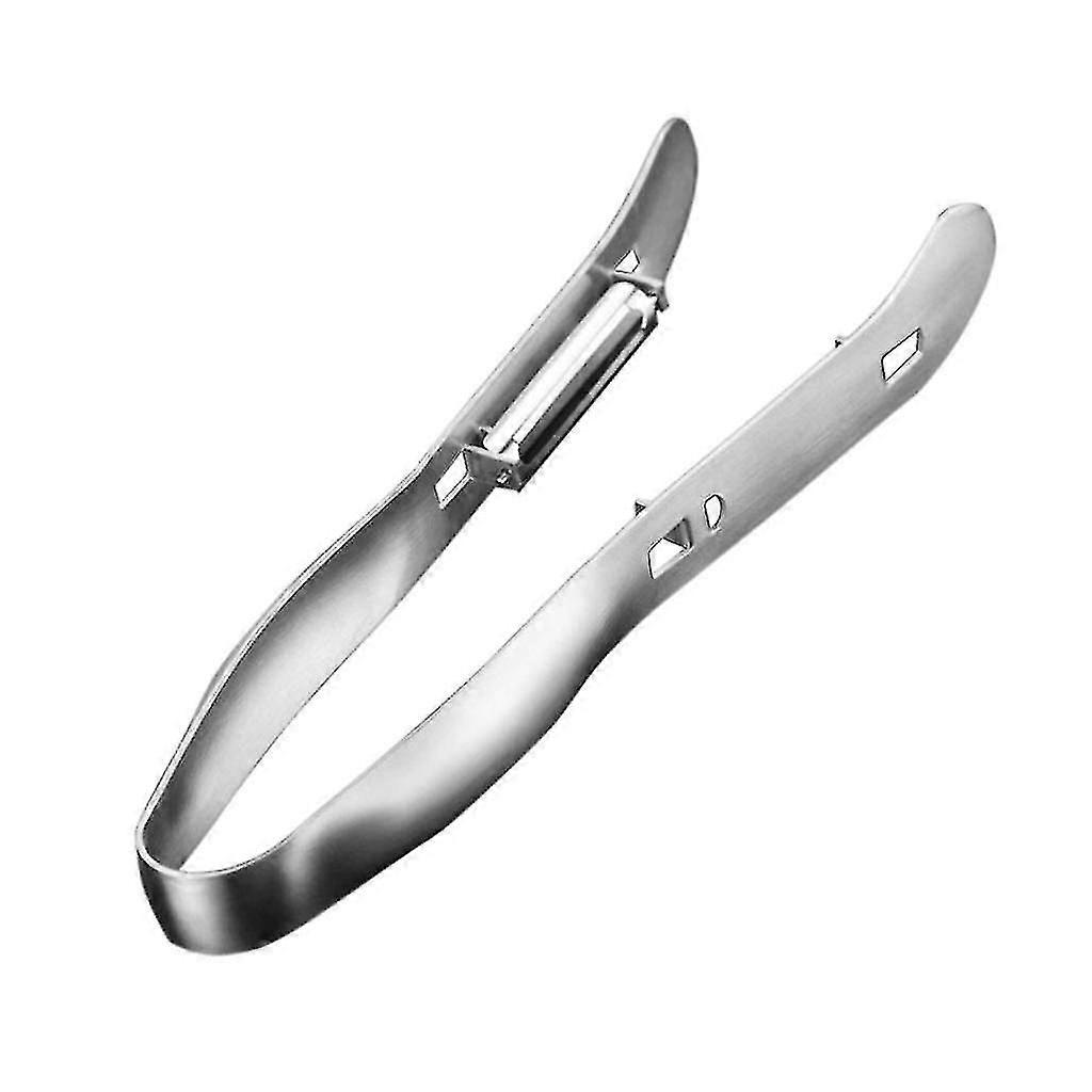 Dobbeltsidig grønnsaksskreller i rustfritt stål, aspargesskreller i rustfritt stål, tosidig