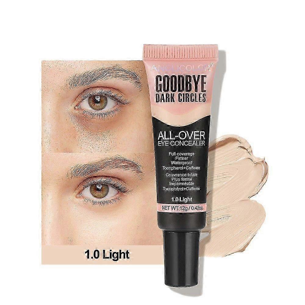 Liquid Concealer, Eye Concealer Full Coverage for Dark Circles, Waterproof Long-Lasting, Lightweight, Hydrating Color Correcting, Vegan & Cruelty-Free