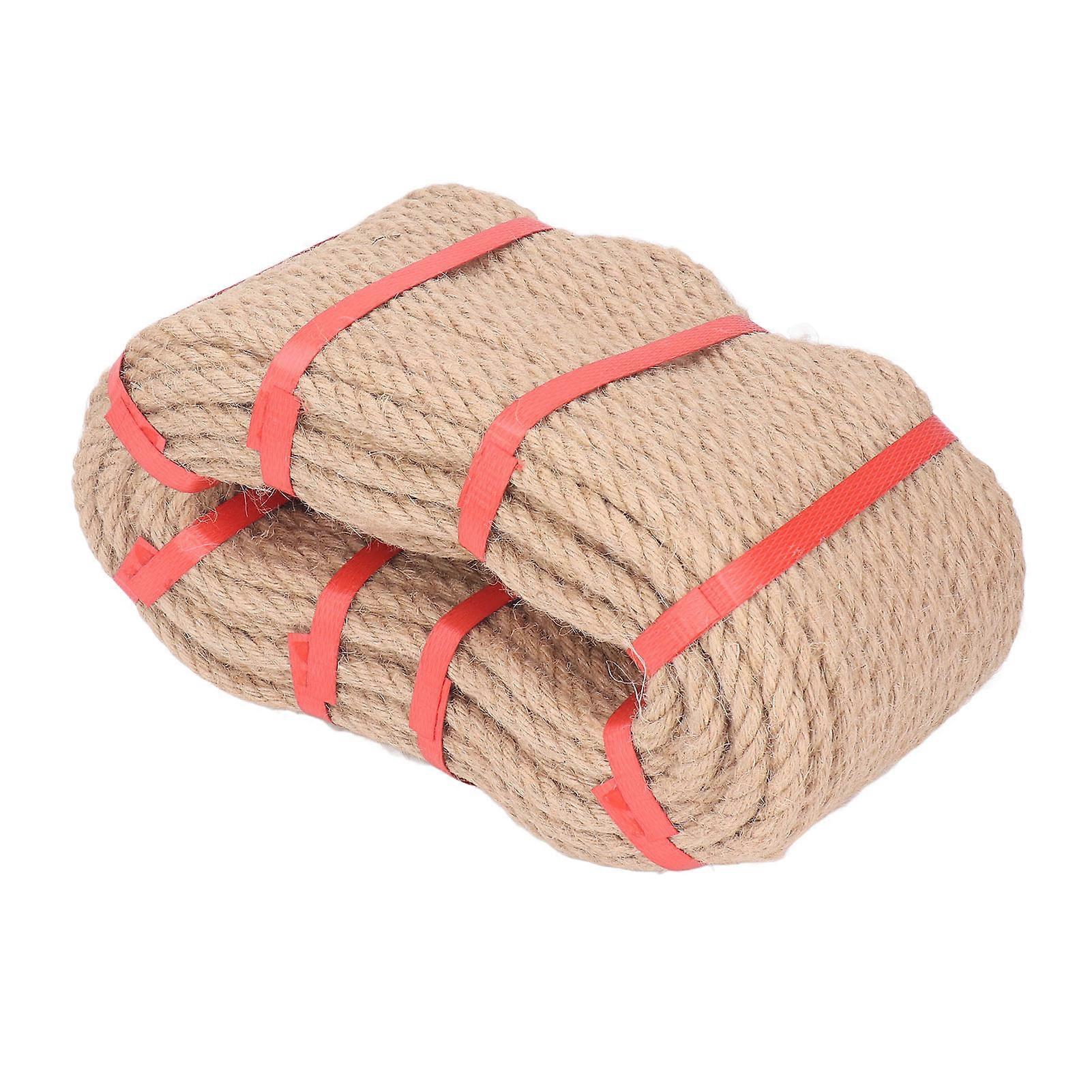 Jute Twine 50M Length Multi Strand Jute String Rope DIY Handcraft Accessory Home Decoration 12mm / 0.47in