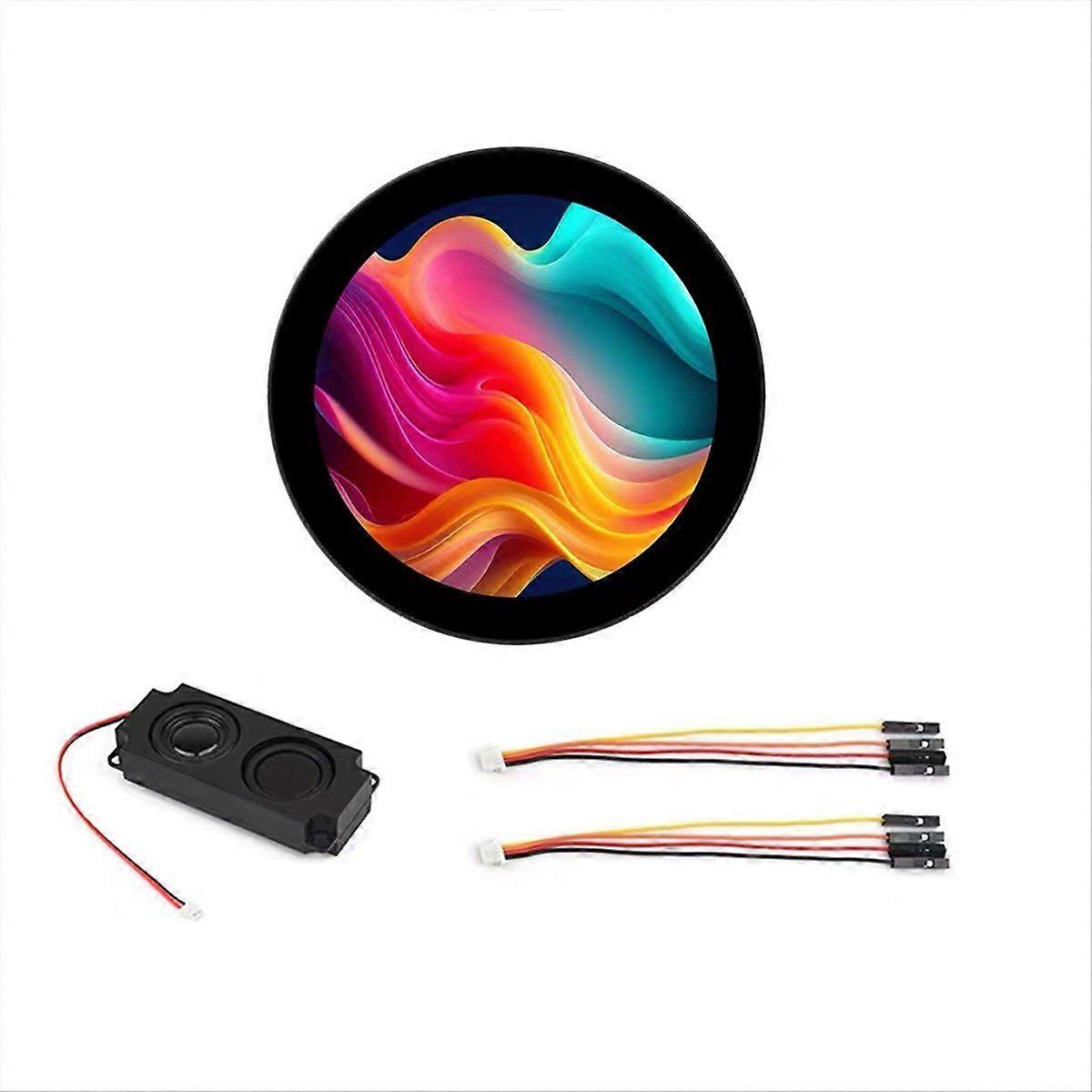 3.4inch Round Touch Display 800x800 Resolution IPS Screen 10-Point Multi-Touch Supports DeepSeek AI