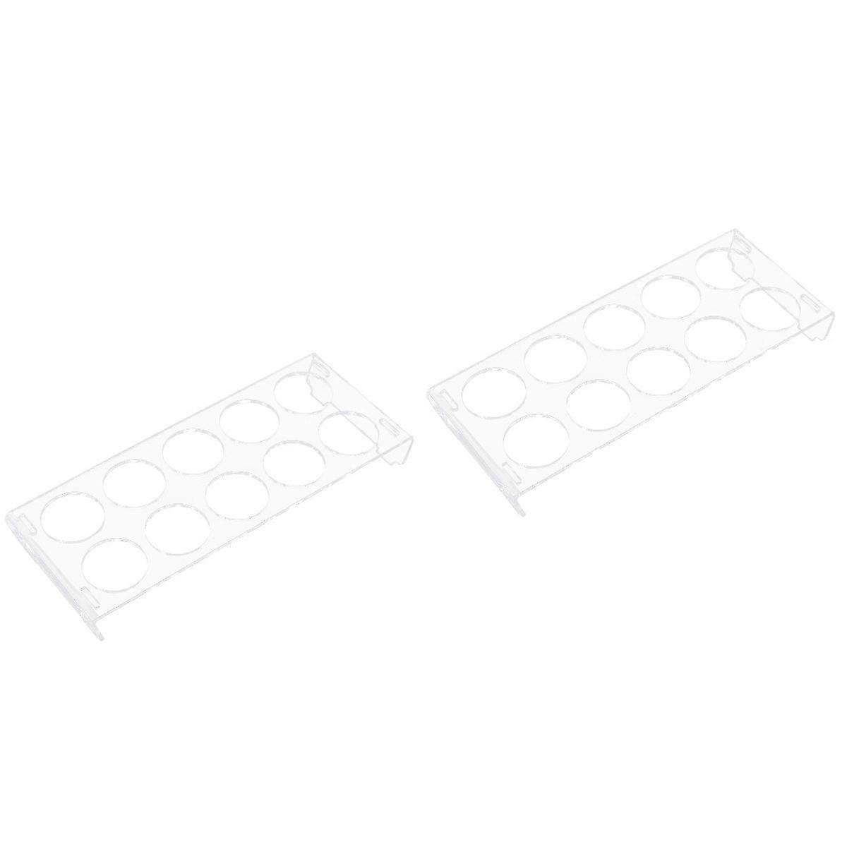 2pcs Refrigerator Eggs Container Egg Rack Kitchen Egg Storage Container Egg Organizer
