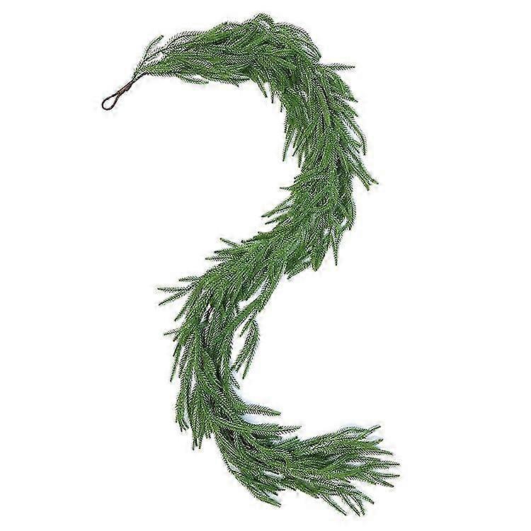 Artificial Pine Needle Garland 1.5m Flexible Vine For Staircase / Fireplace / Window Display Decoration
