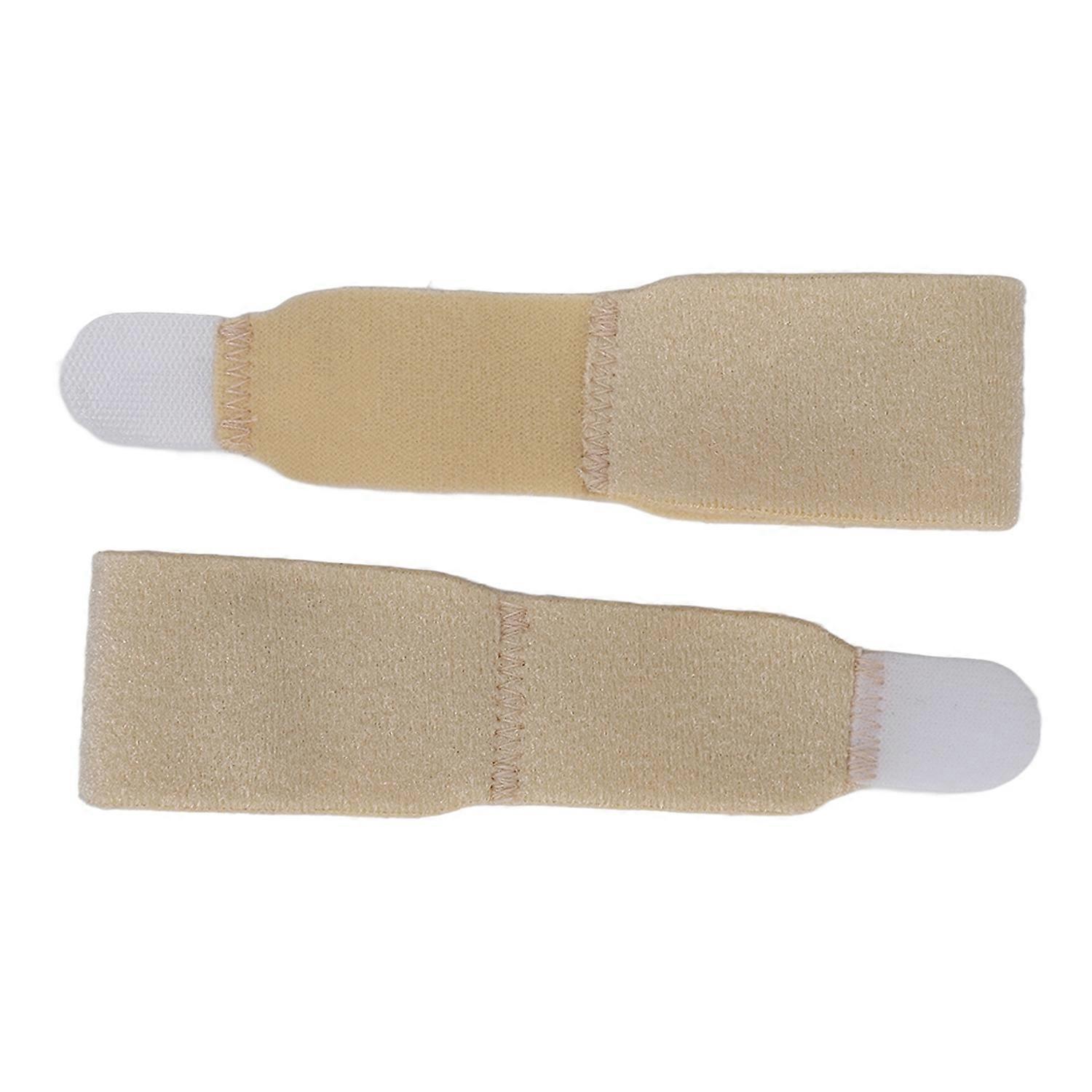 2pcs Toe Splint Wrap Skin Color Universal Soft Ergonomic Fabric Toe Separator Strap