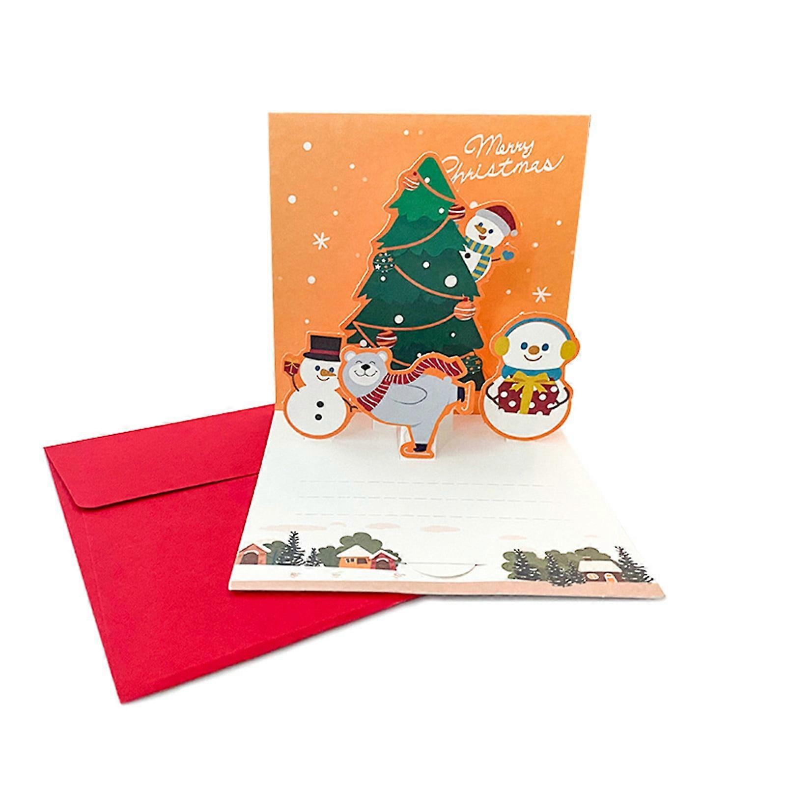 Christmas Greeting Card Creative Three-dimensional Small Card Blessing Card Home Essentials