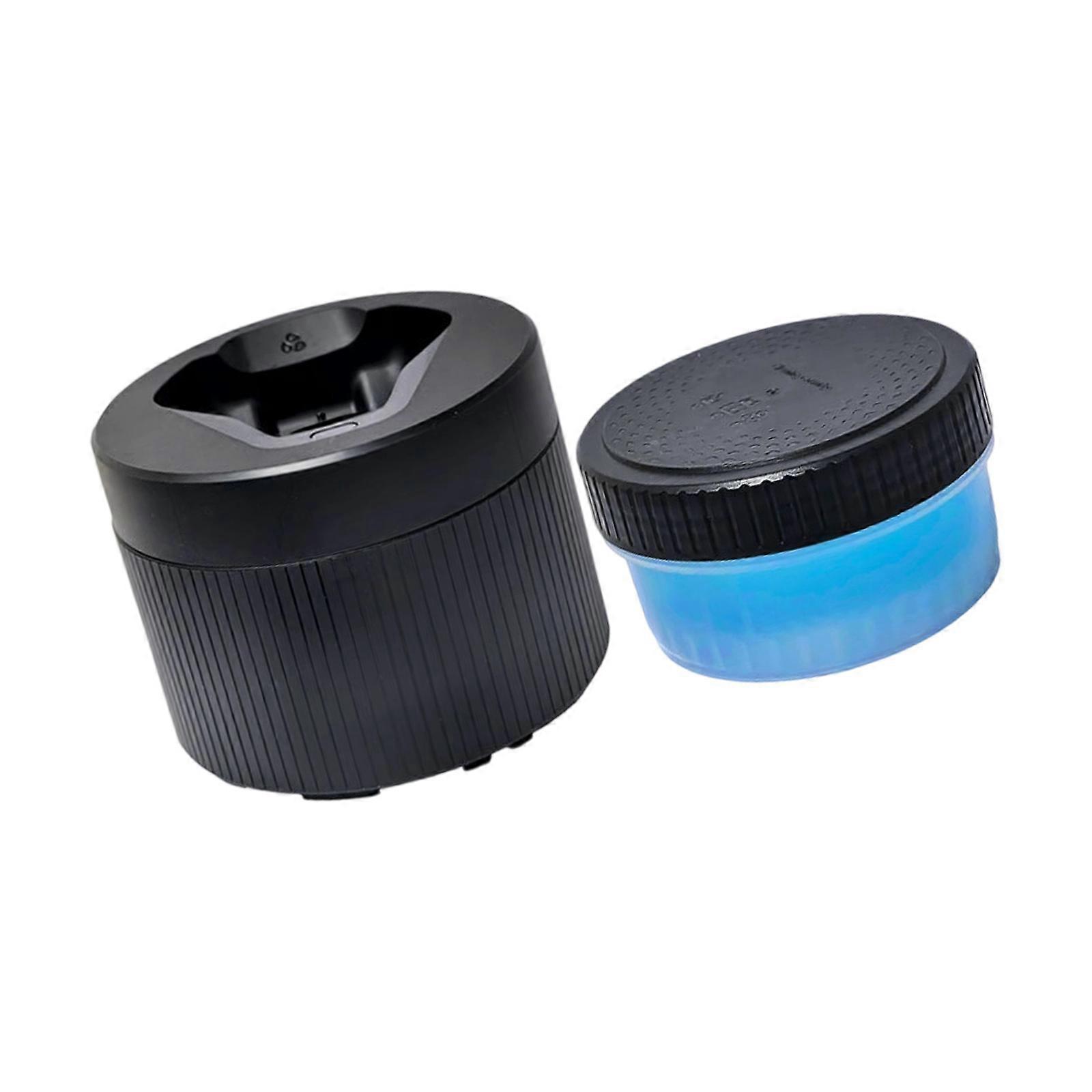 Tall Efficiency Cutter Cleaning Round And Solution Set For Continuous Grooming Device Maintenance Multicolor