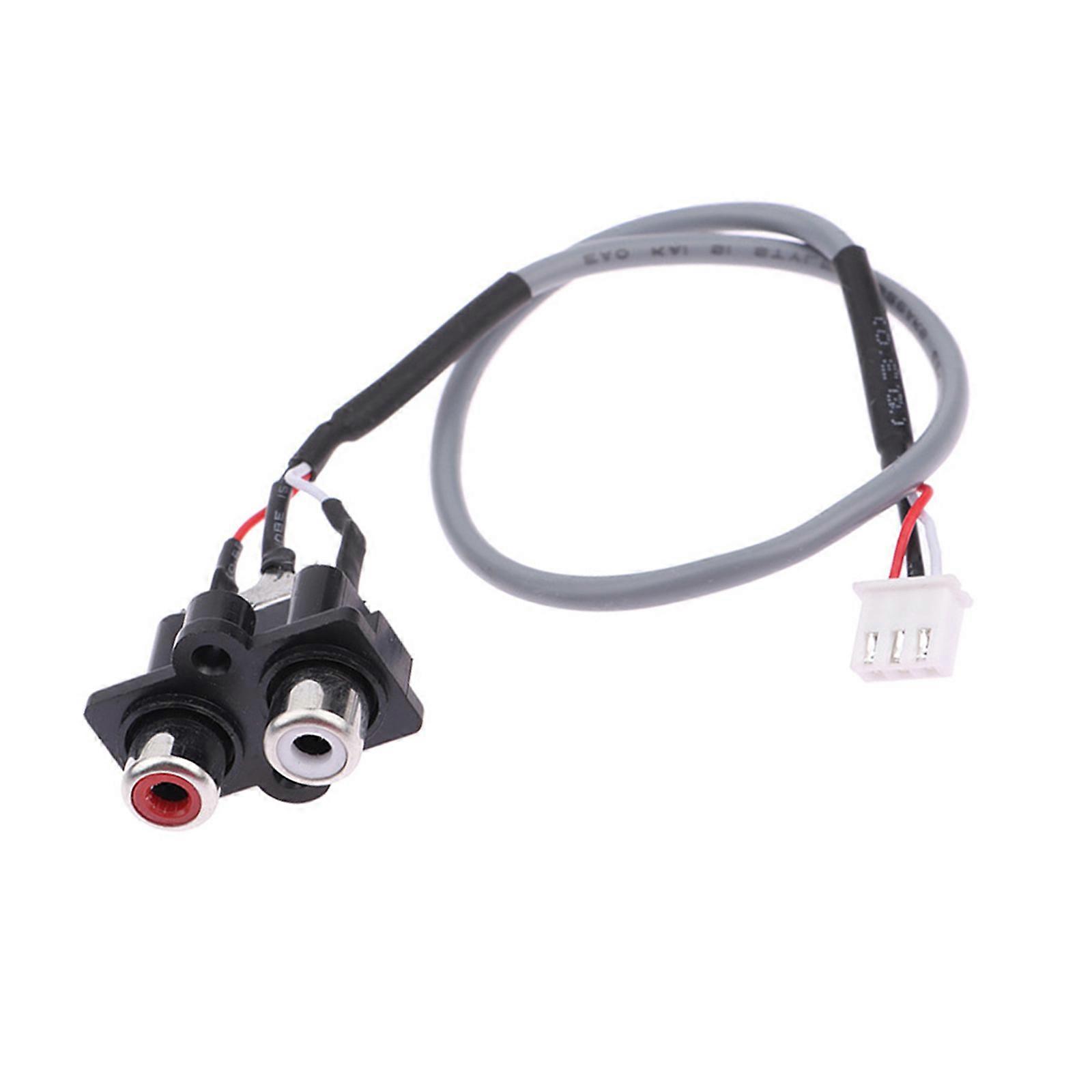 Audios Input Socket Audios Interfaces Panel Mount Cable 300mm High Clear Signal Transfer For AV Systems Devices Multicolor