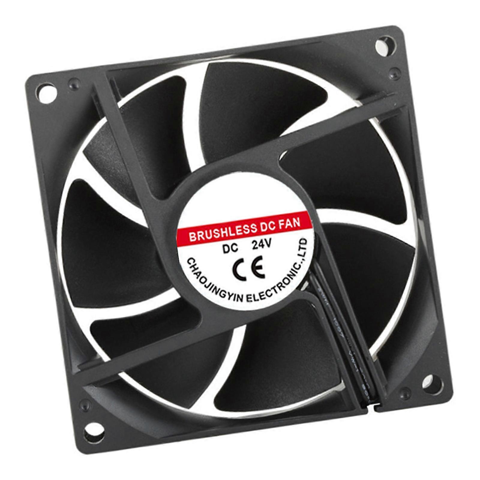 8025 Replacement Cooling Fan High Performances Low Decibel Operation Vibration Reduction Technology for Workstations DVD Players Networking Equipment