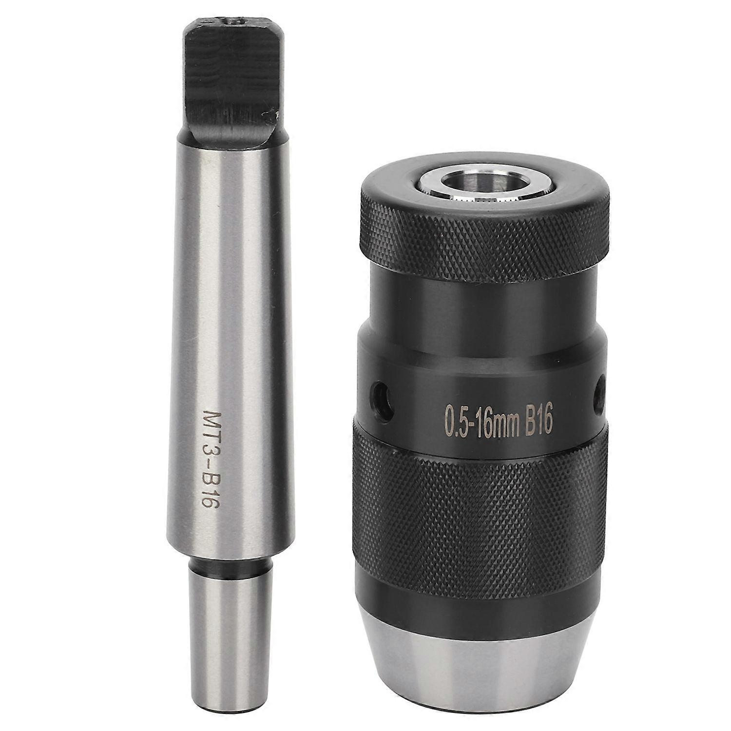 Keyless Drill Chuck Morse Taper Quick Release for Column Drilling Machine MT3‑B16 0.5‑16mm