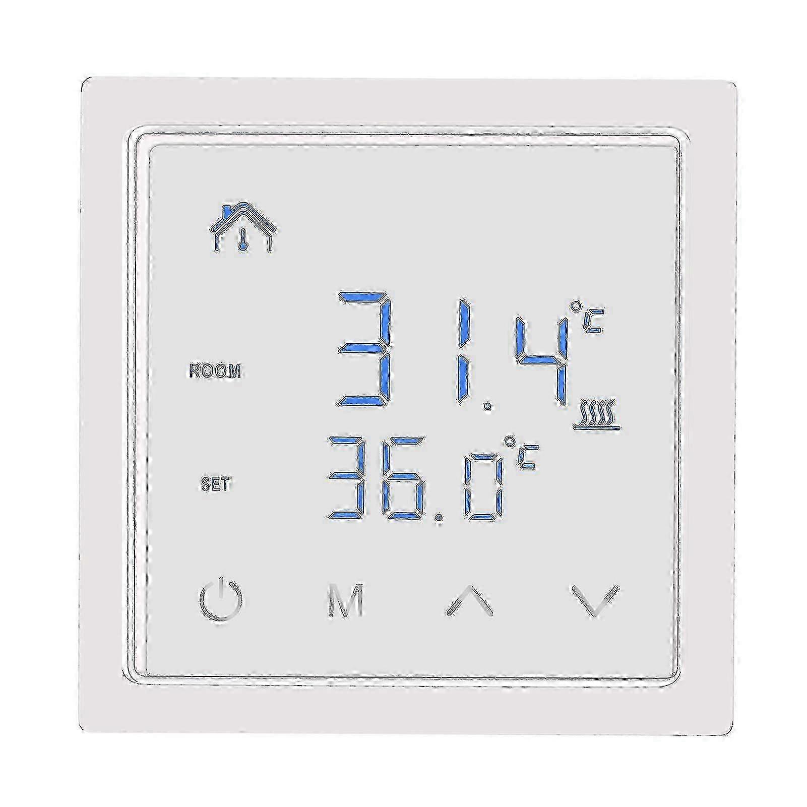 Smart Thermostat 16A Floor Heating Temperature Controller with LED Touch Screen 85-265V Electric Heating Control w