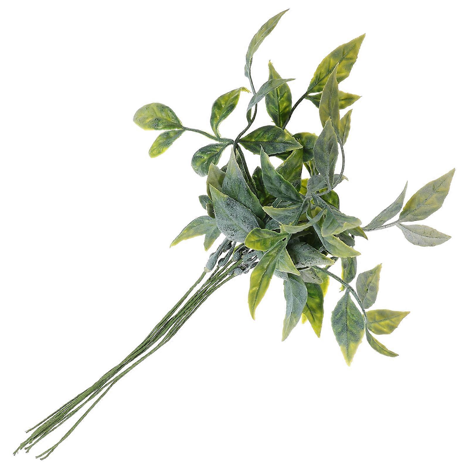 10pcs Artificial Greenery Stems Wedding Simulation Plants Stem Table Centerpiece Props